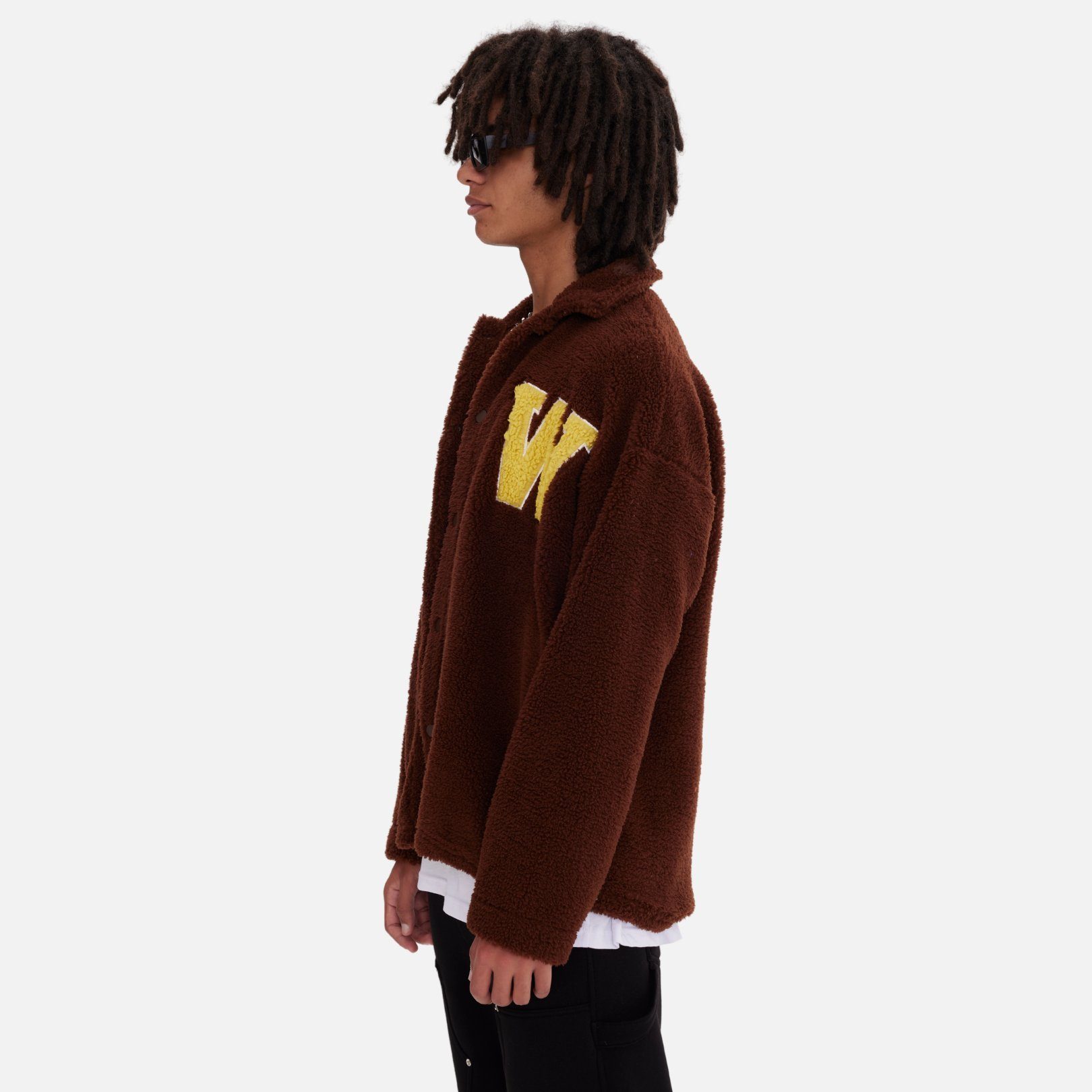 COFI Casuals Winterjacke Oversize Jacke Teddy W Shirt für Herren Teddyfell Winterjacke warm