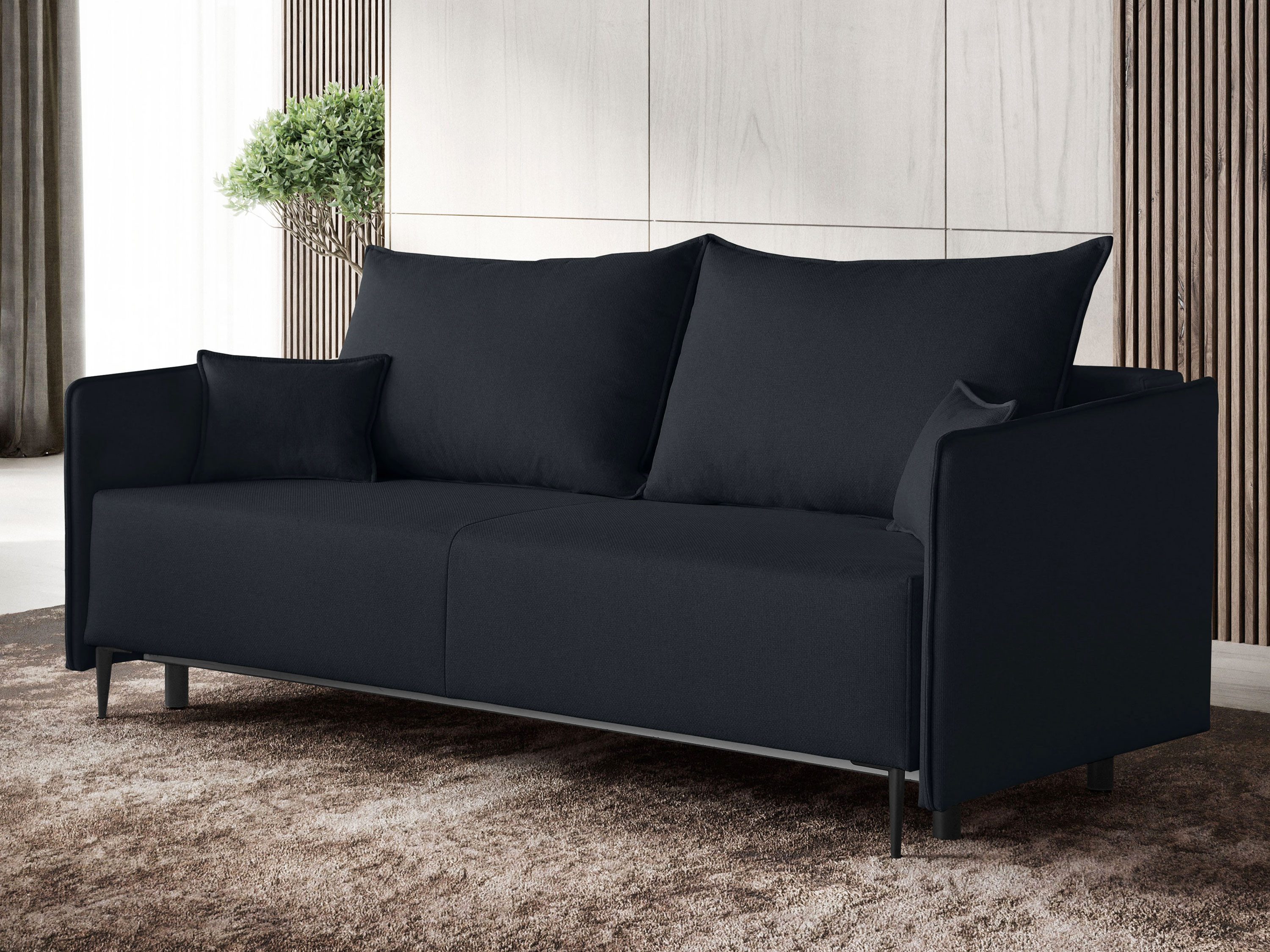 Beautysofa Sofa Modernes bequemes stilvolles KYOTO-Sofa, Große Schlaffläche 145x200cm, mit Schlaffunktion und Bettkasten