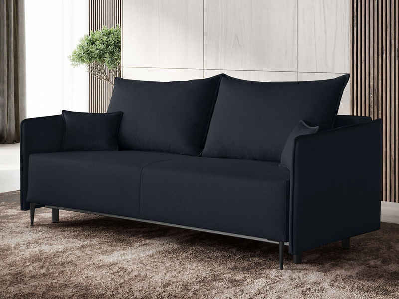 Beautysofa Sofa Modernes bequemes stilvolles KYOTO-Sofa, Große Schlaffläche 145x200cm