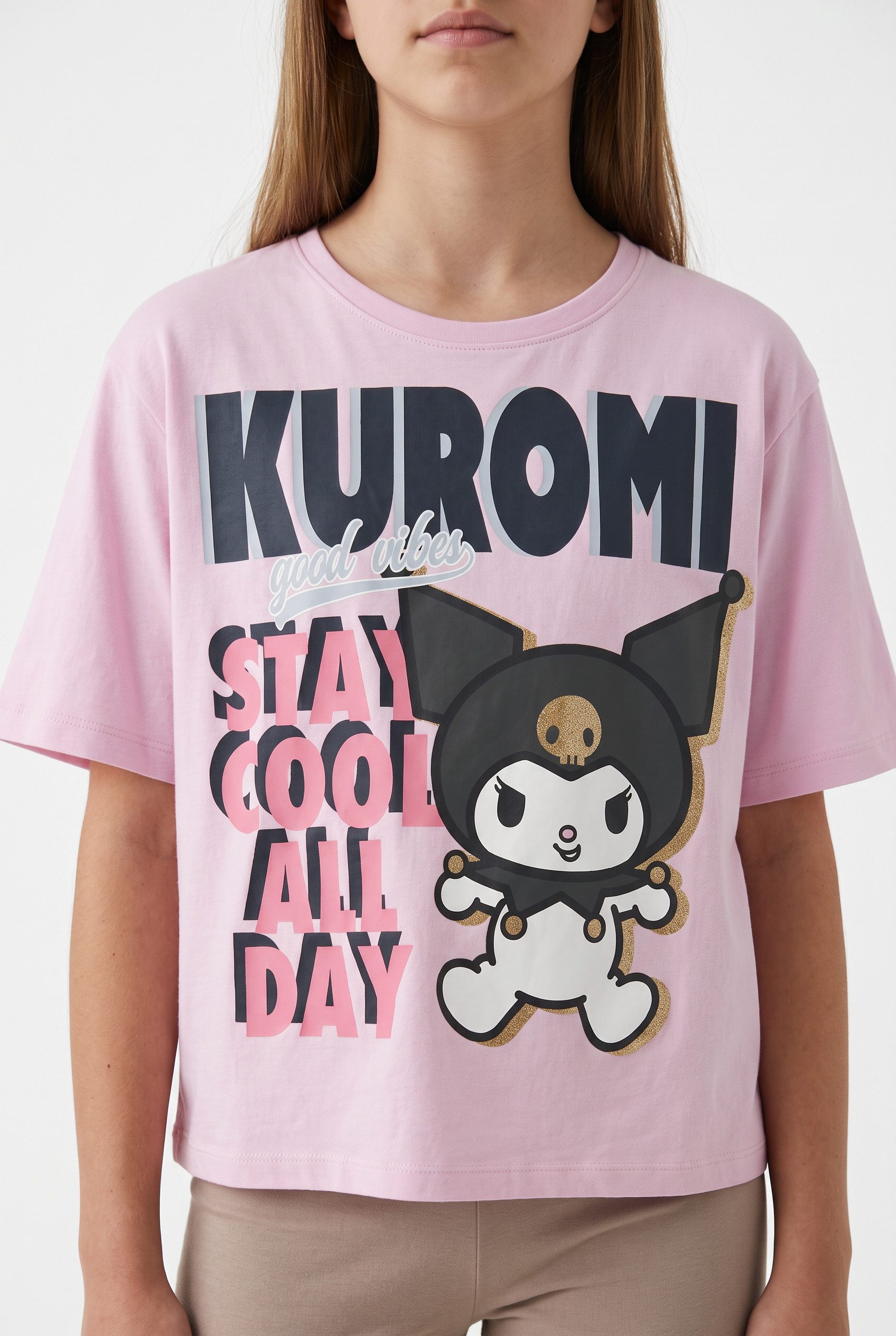 Name It T-Shirt NKFJYNEL HELLOK SS NREG TOP BOX NOOS SKY Baumwollmischung, regular fit – Bild 2 von 5