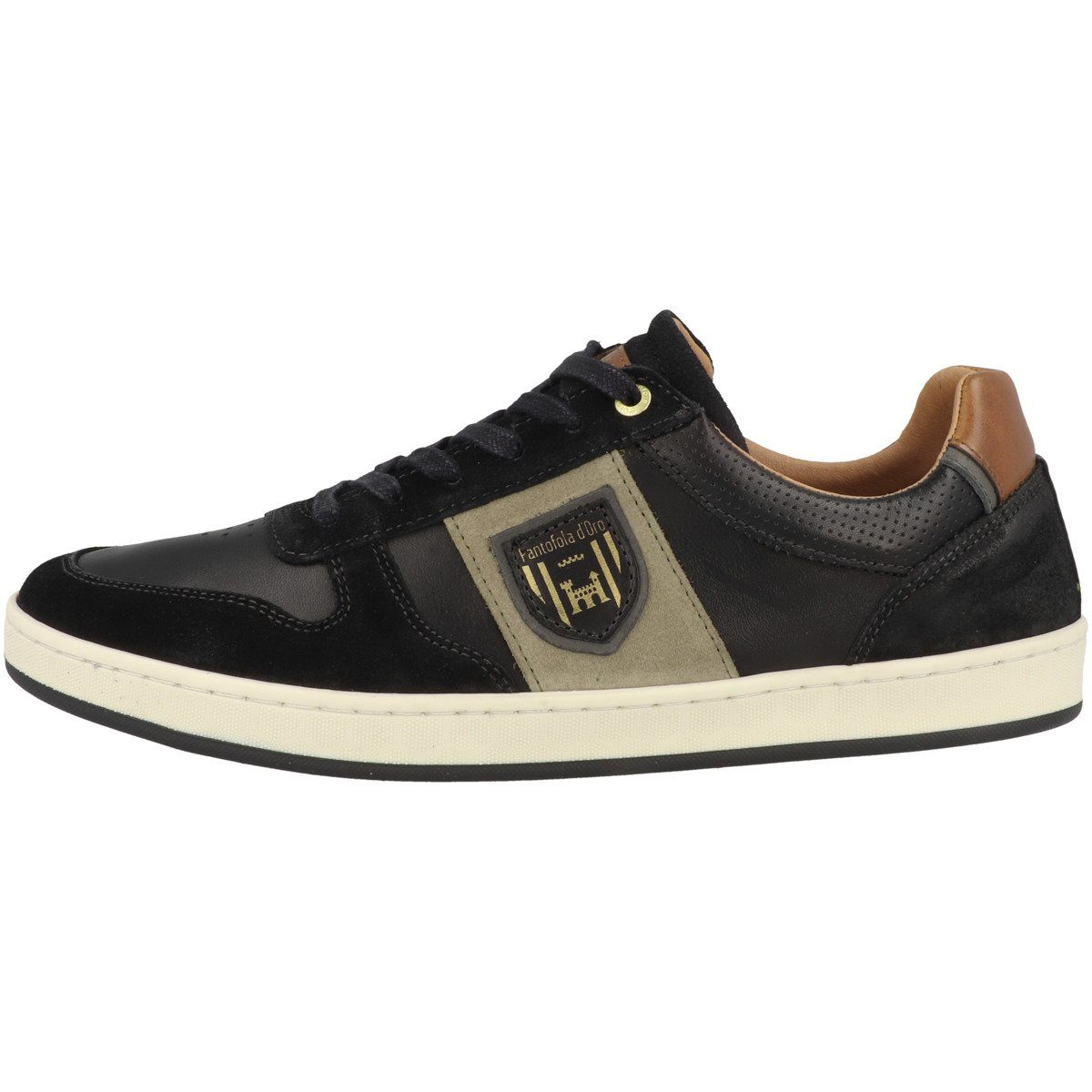 Pantofola Uomo Sneaker d´Oro Low Herren Palermo schwarz