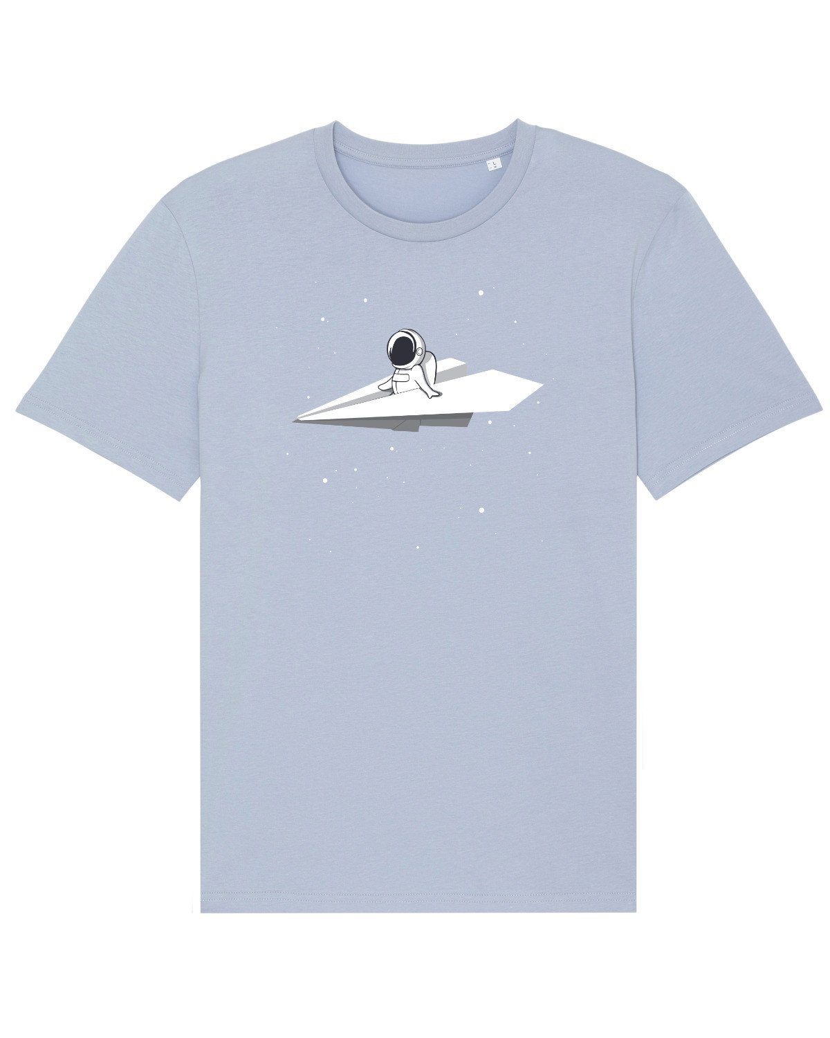 Fly Print-Shirt (1-tlg) Apparel Serene me moon the wat? to Blue