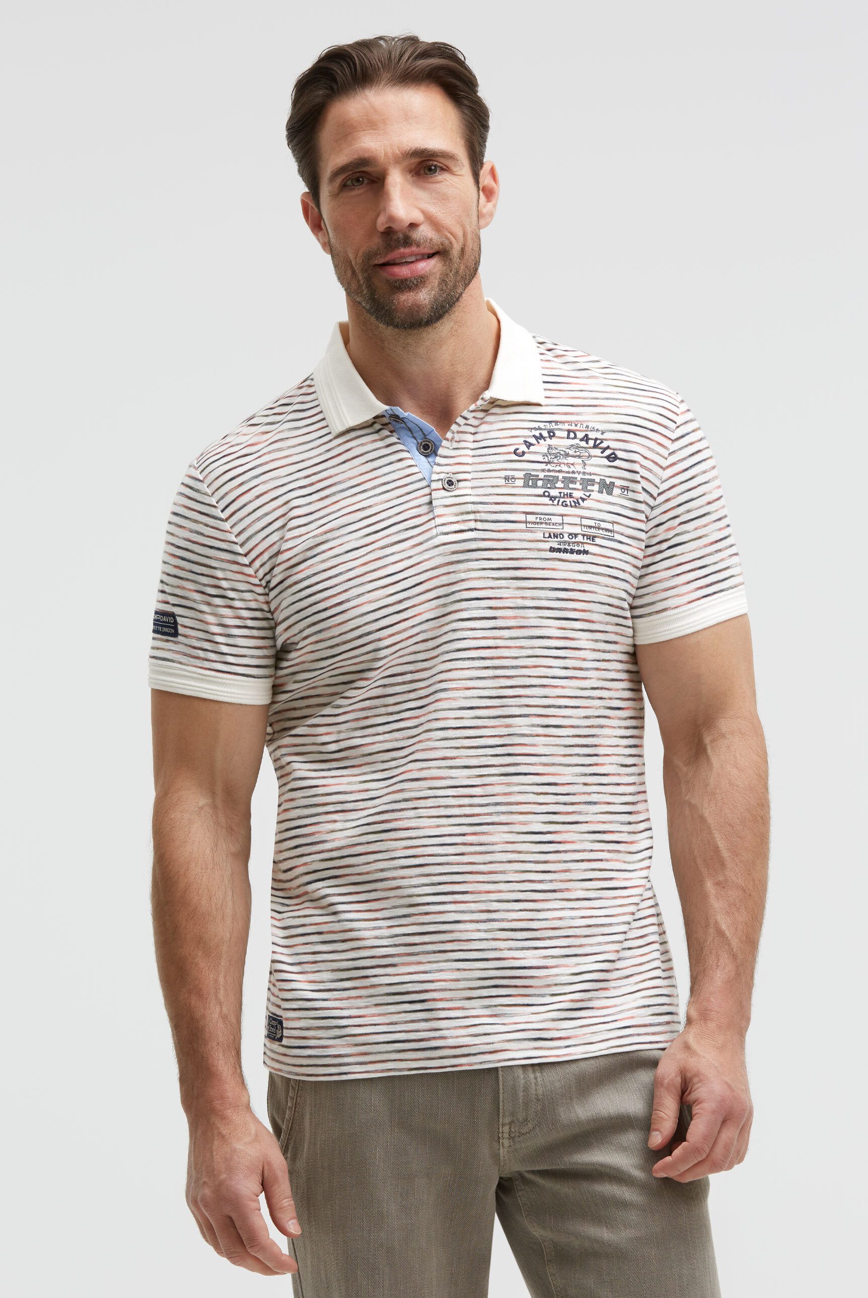CAMP DAVID Poloshirt aus Baumwolle