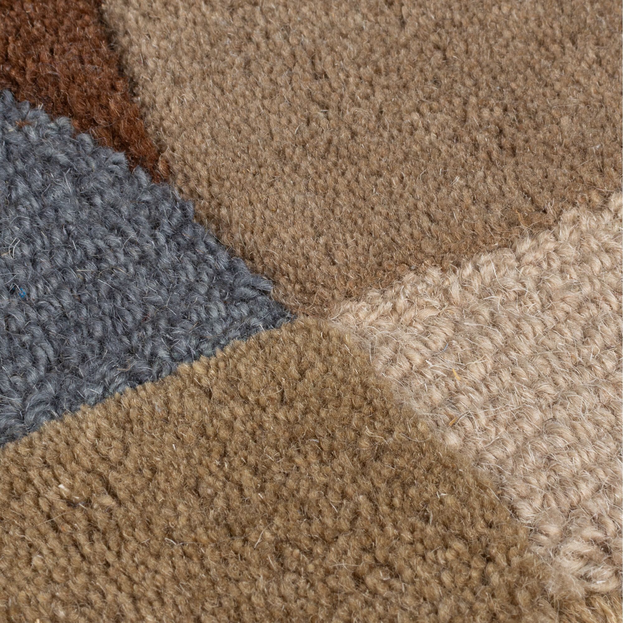 FLAIR RUGS Wollteppich Mia Ellipse, rechteckig, Höhe: 12 mm, mit gebogenem Zuschnitt – Bild 5 von 5