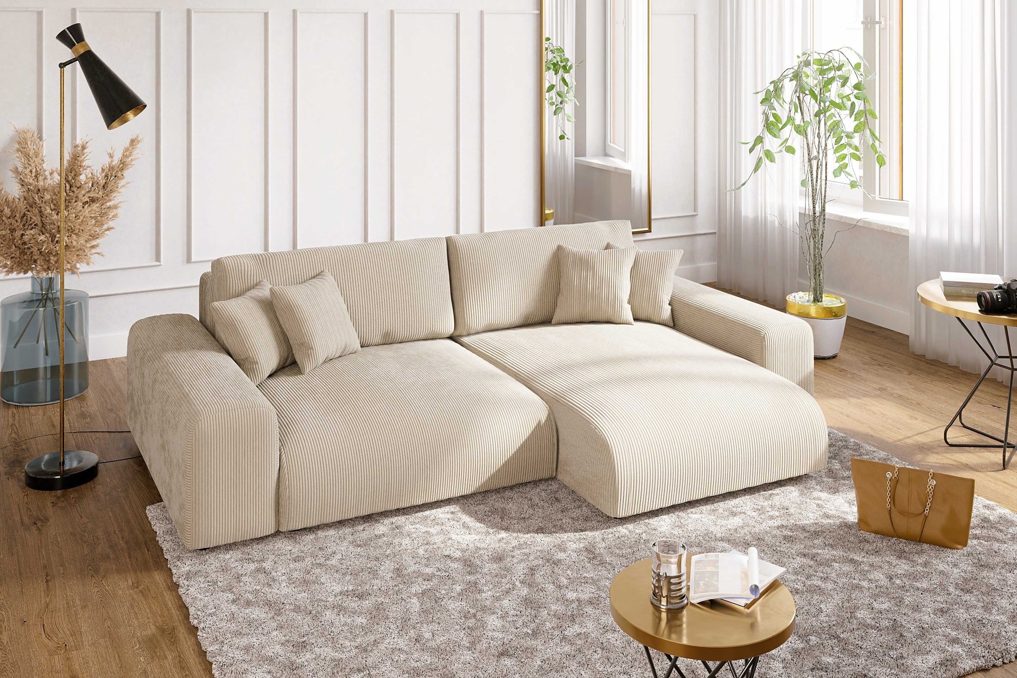 luma-home Ecksofa 21001, mit Schlaffunktion und günstig online kaufen