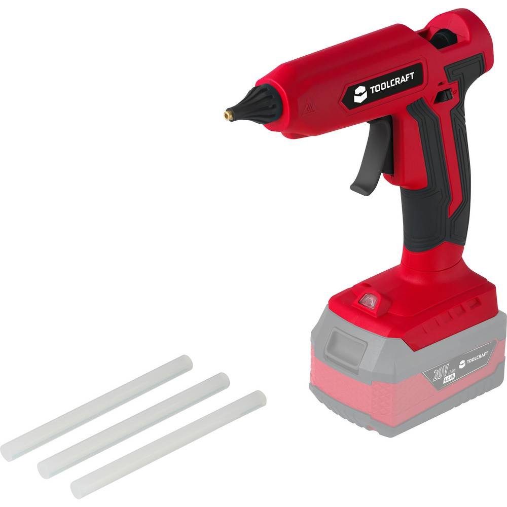 TOOLCRAFT Heißklebepistole Akku-Heißklebepistole 20 V TO-7165917, ohne Akku, ohne Ladegerät