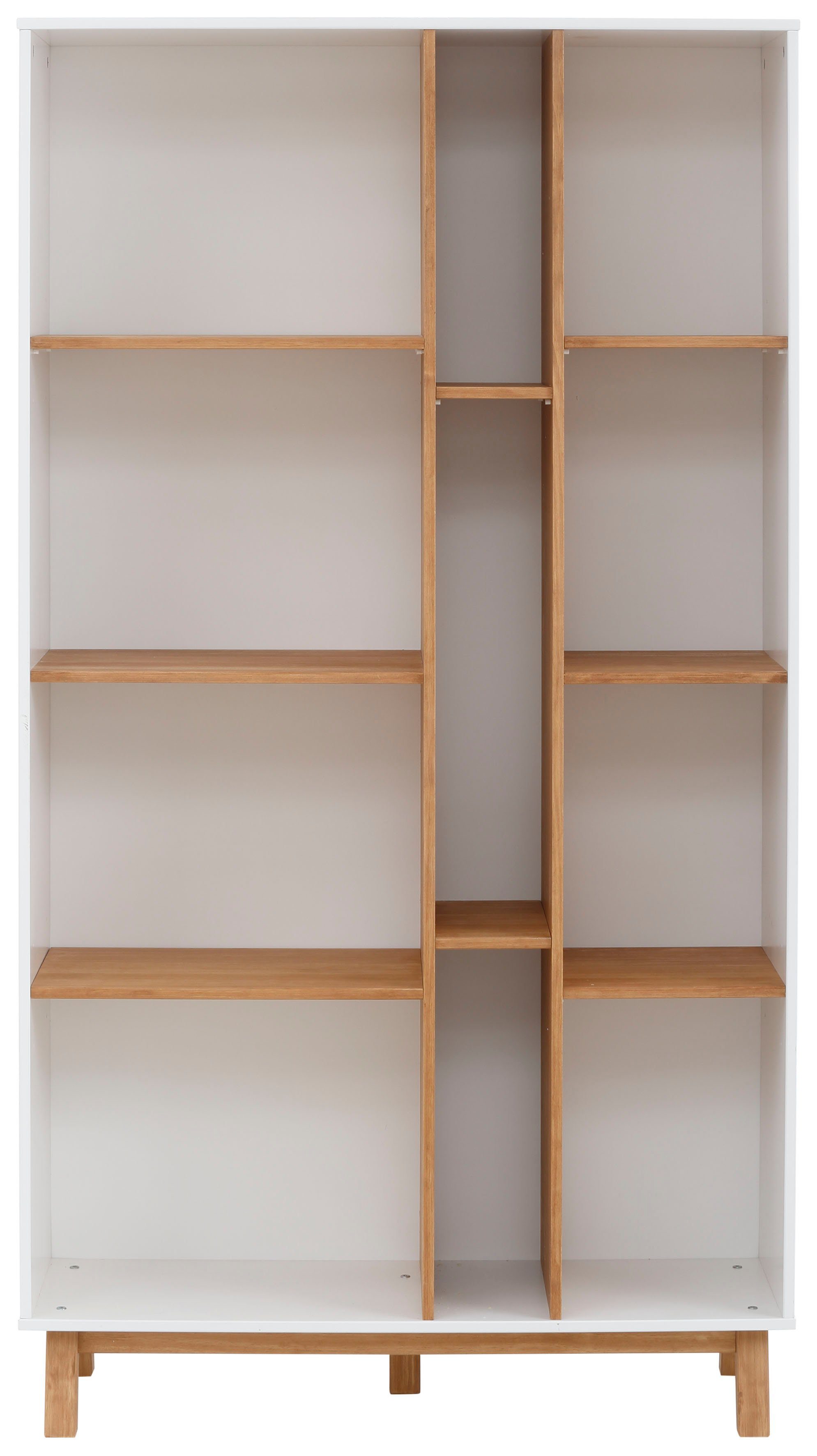 Home affaire Bücherregal »Saillon«, aus massivem Kiefernholz, mit vielen Stauraummöglichkeiten, Breite 100 cm-Otto