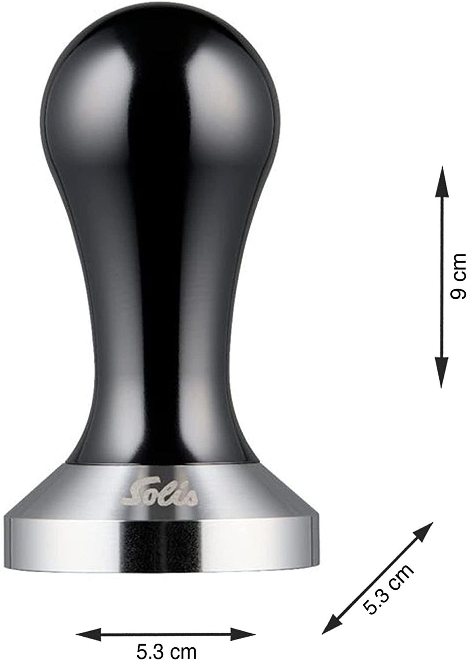 SOLIS OF SWITZERLAND Tamper für 54 mm Siebträger, Espressomaschinenzubehör aus Edelstahl