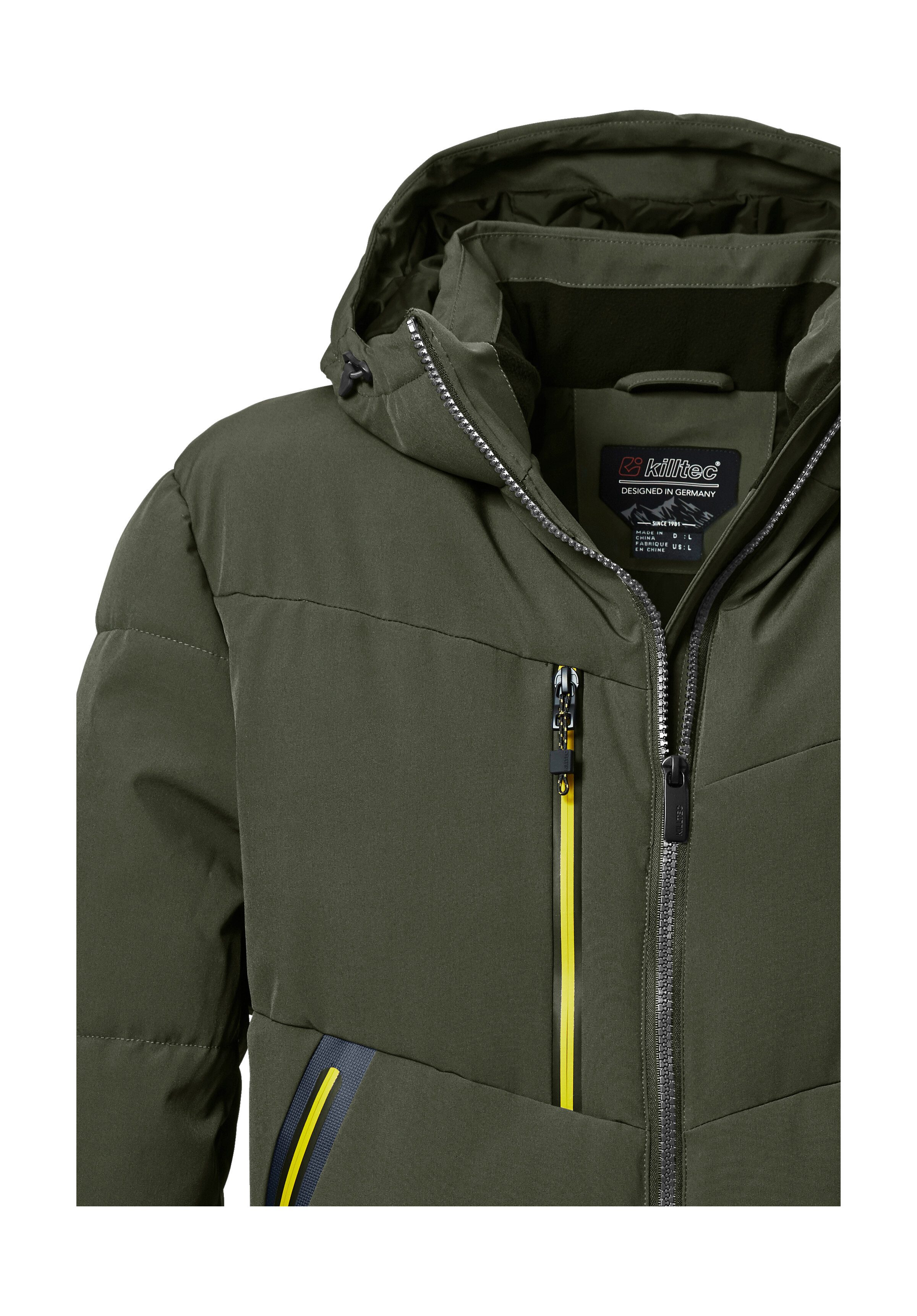 Killtec Steppjacke KOW 1 MN QLTD JCKT Wasser- und windabweisende Funktionsjacke, Kapuze, recyceltes Material