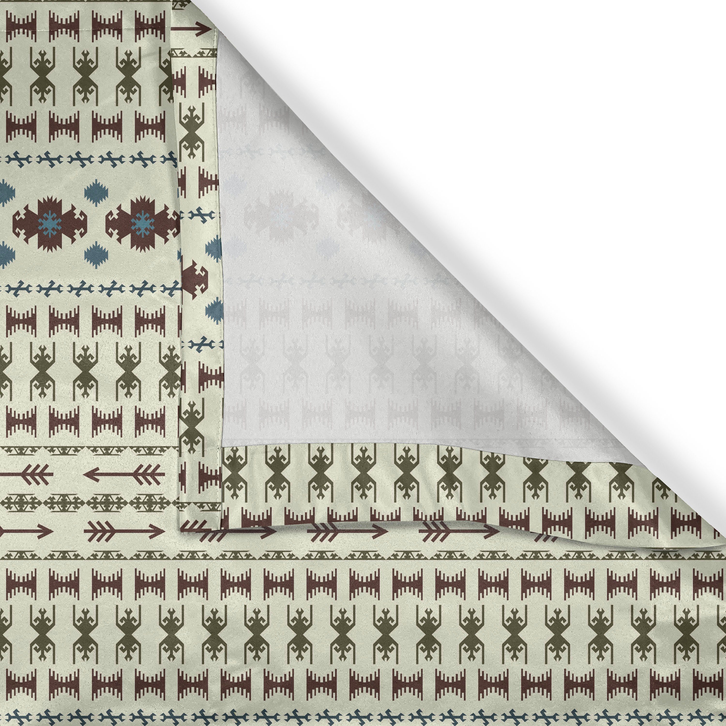 india Aztec Abakuhaus, Ethnisch Dekorative Gardine Schlafzimmer 2-Panel-Fenstervorhänge Wohnzimmer, für