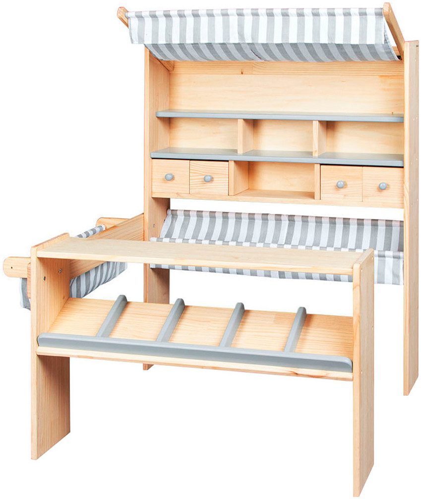 Pinolino® Kaufladen Marktstand Lucy, grau