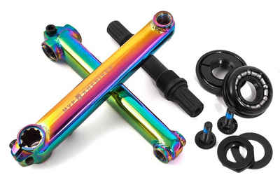 KHEbikes Fahrradkurbel KHEbikes MVP BMX Kurbel-Set Oil Slick 8T US BB, BMX