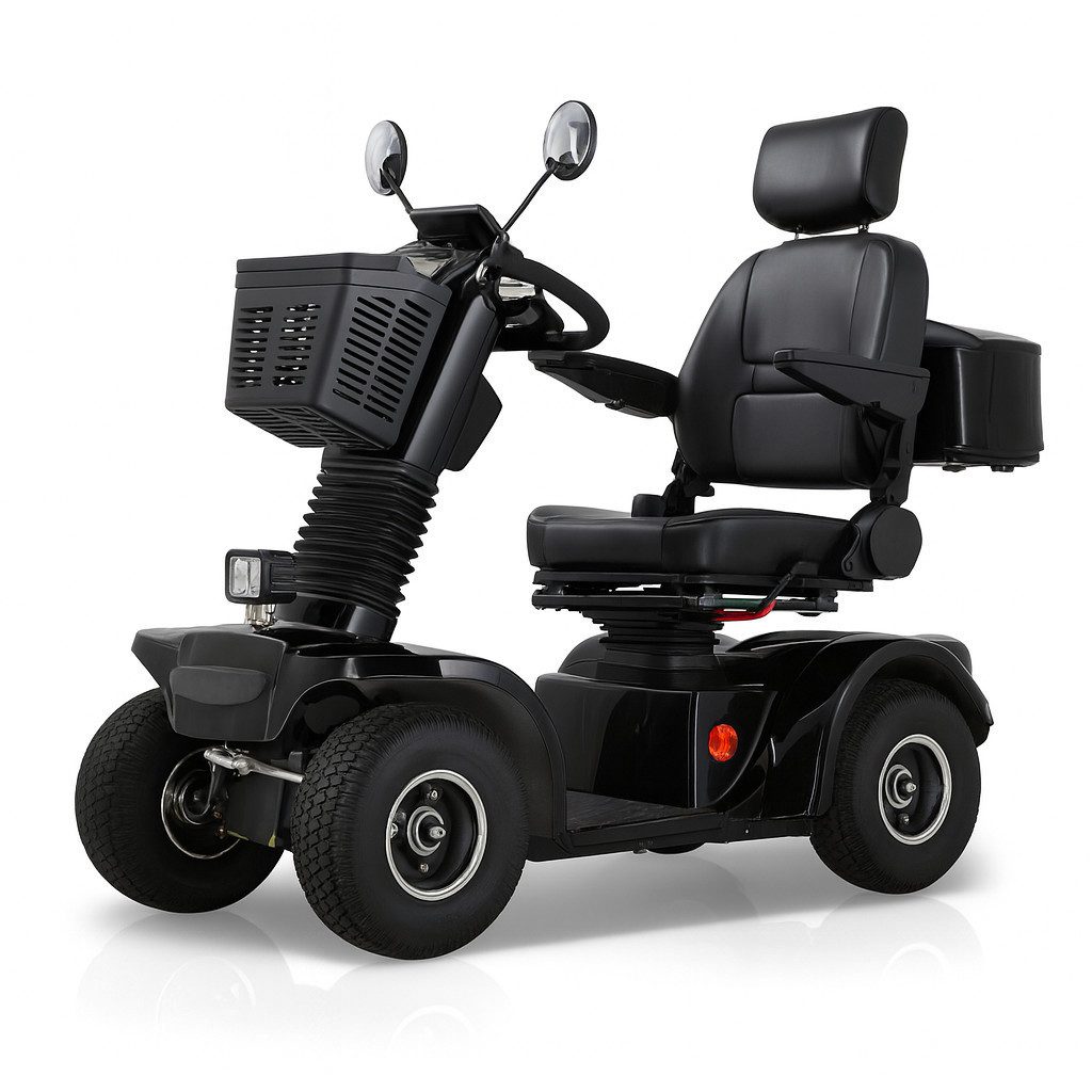 Urban Hopper E-Motorroller Urban Hopper Senior 4-Rad Elektro Seniorenmobil Mobilitätshilfe, 500 W, 15 km/h, Drehbarer Sitz, ca. 60km Reichweite, 150kg Zuladung, LED-Licht COC