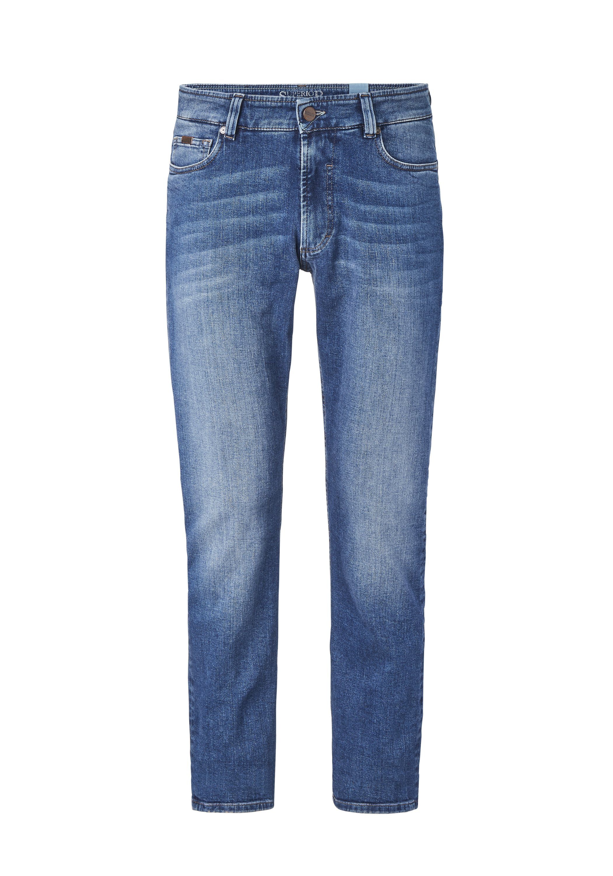DUKE 5-Pocket-Jeans Straight-Fit Superior use moustache Jeans mid Paddock's blue