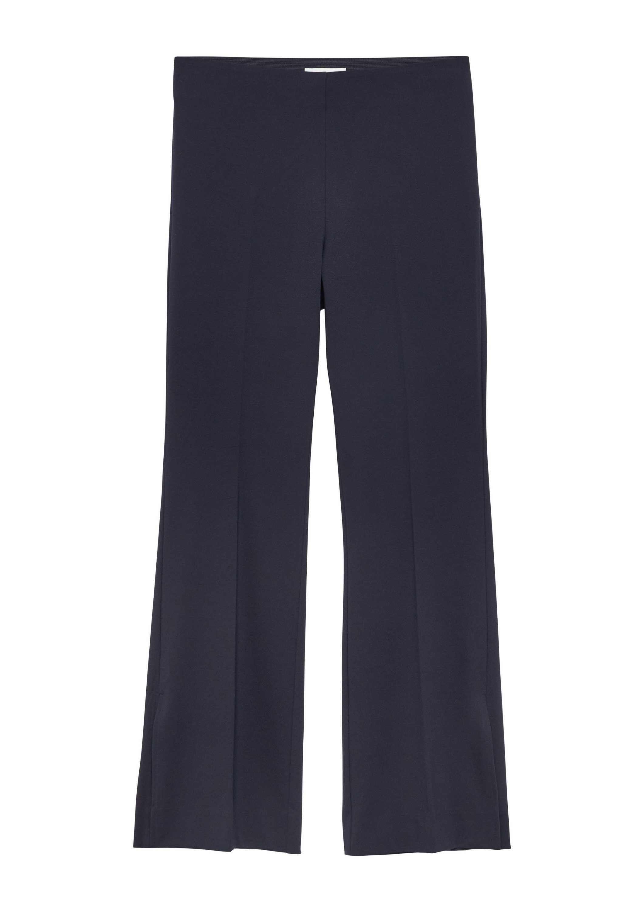comma Chinos Hose Jerseyhose mit Flared Leg und Seitenschlitz
