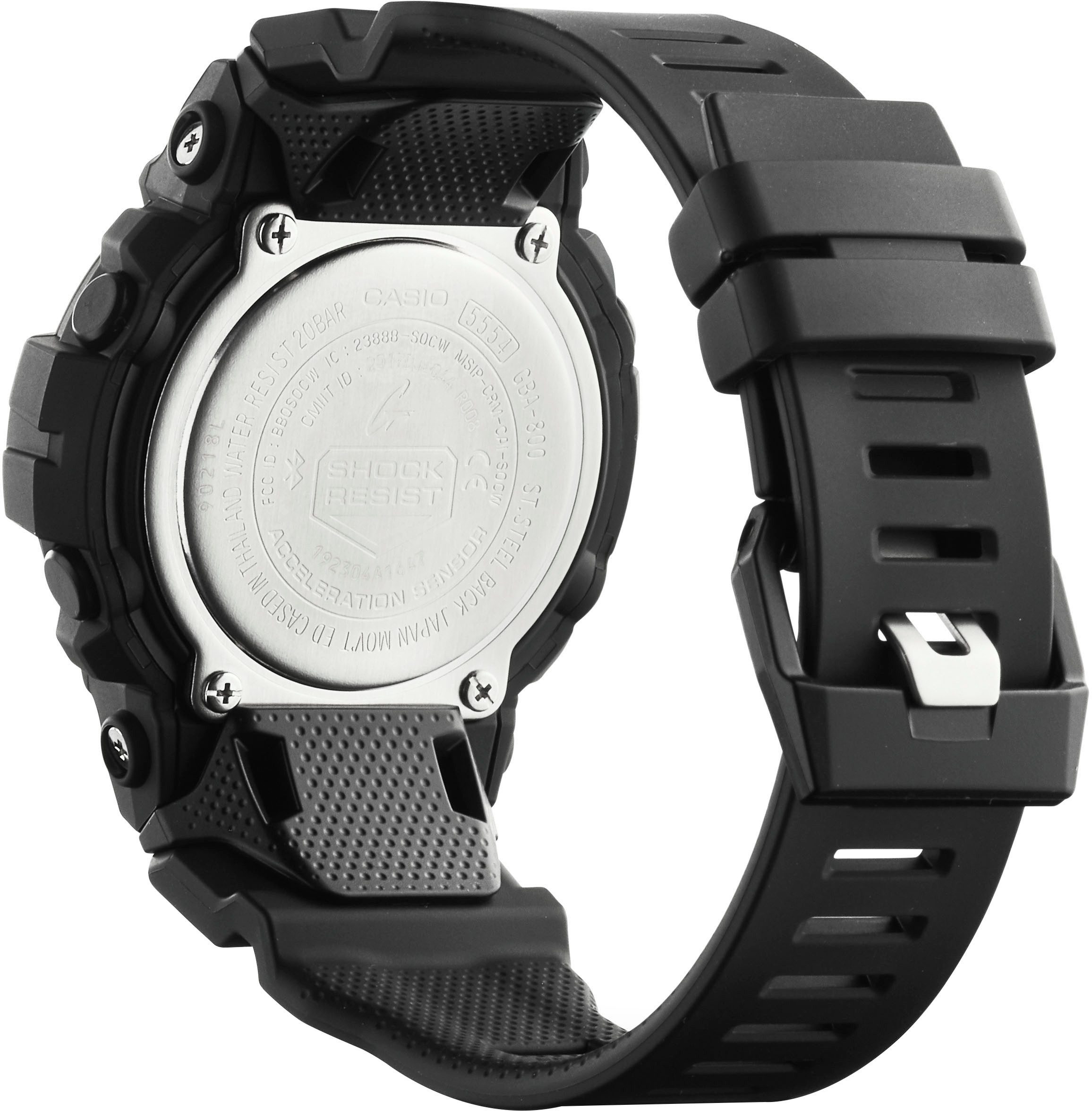 CASIO G-SHOCK GBA-800-1AER Smartwatch, Quarzuhr,Armbanduhr Herrenuhr,Schrittzähler,bis 20 bar wasserdicht