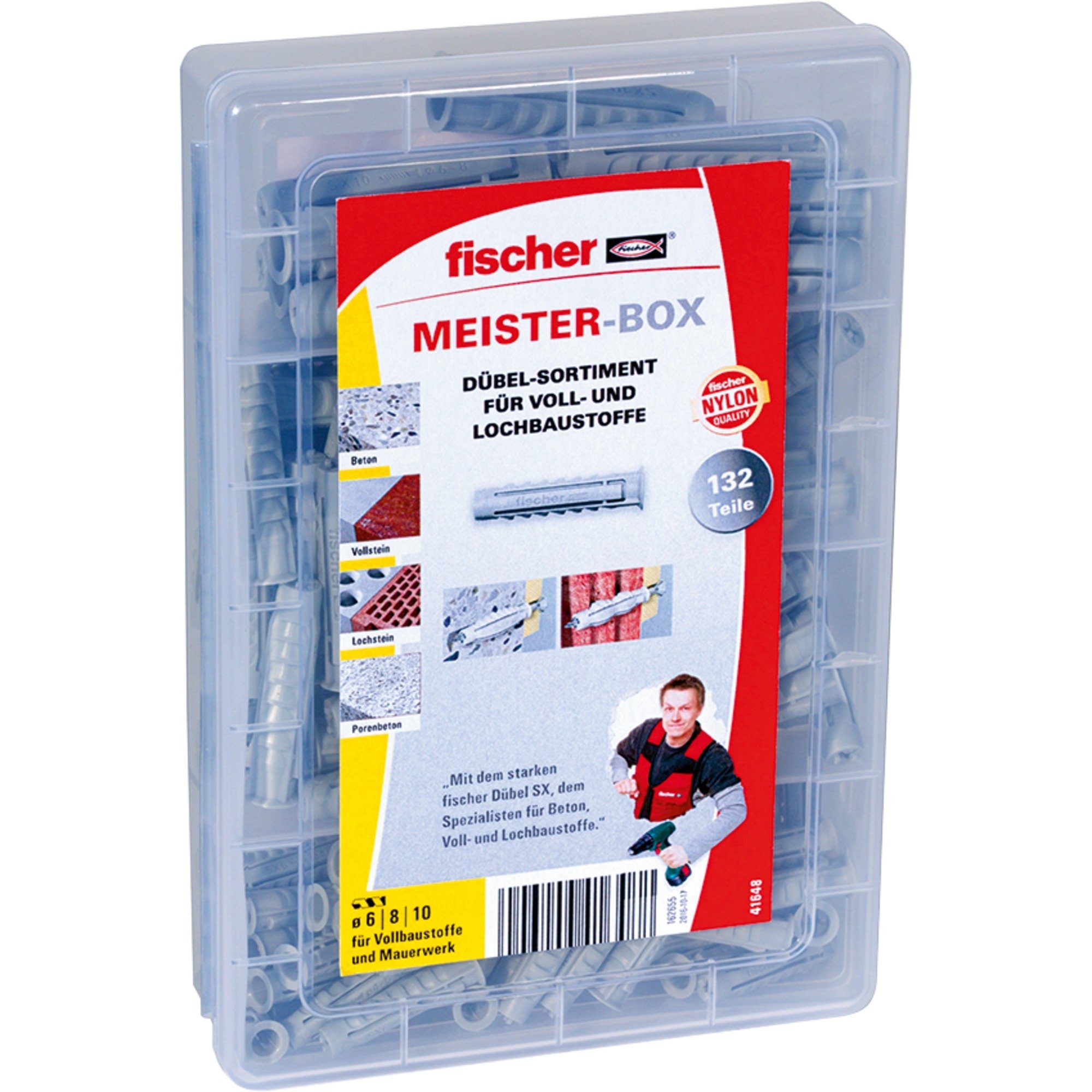 Universaldübel fischer Meister-Box mit Dübel SX, (132-teilig)