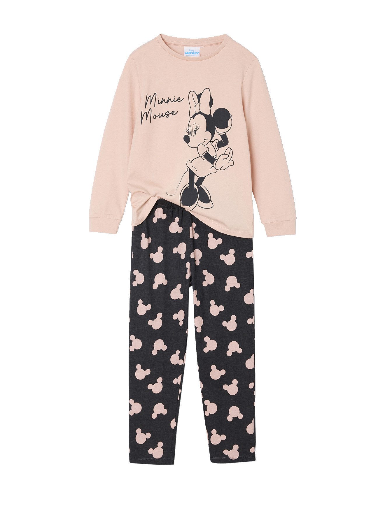 vertbaudet Schlafanzug Schlafanzug Disney MINNIE MAUS für Mädchen
