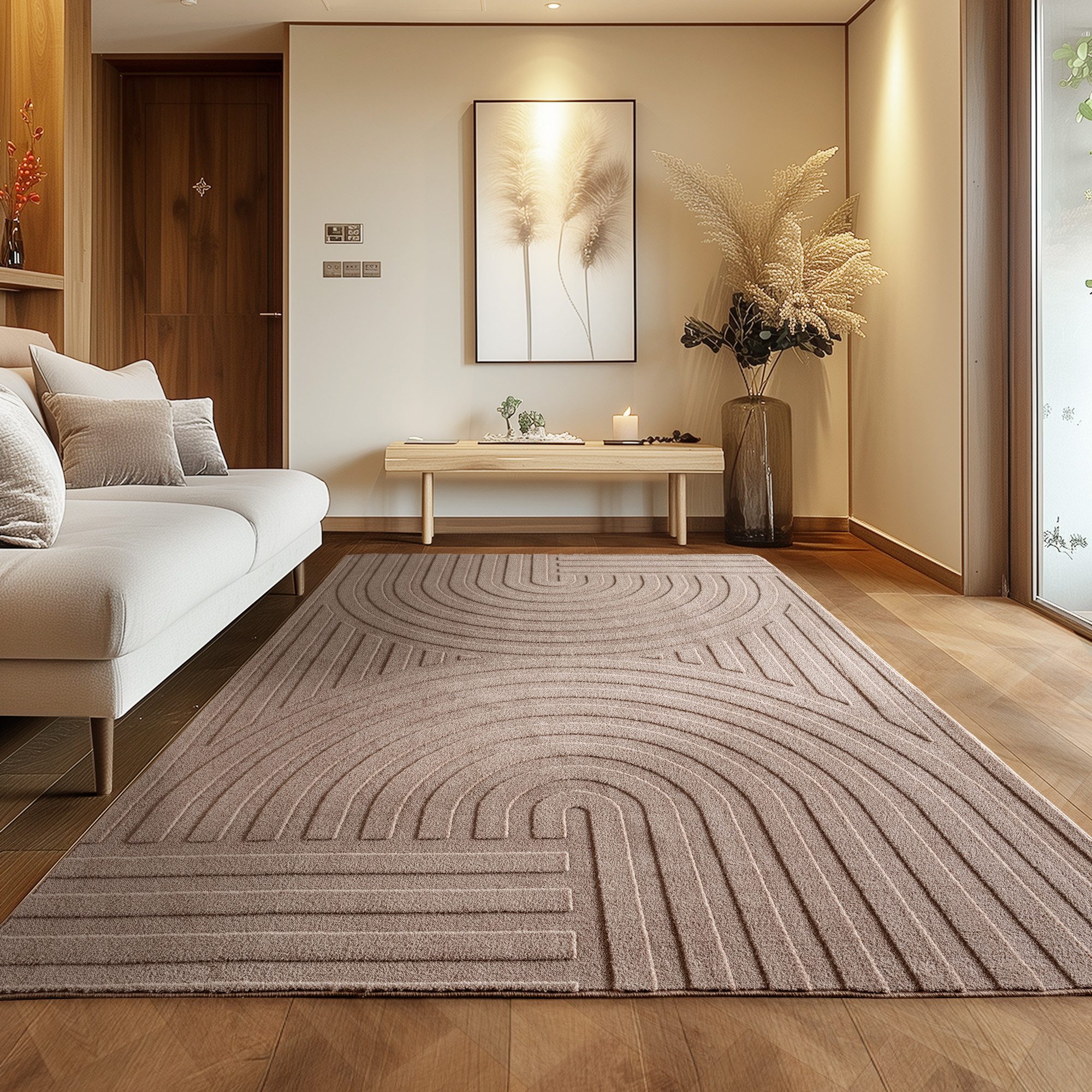 Carpettex Designteppich Unicolor - Einfarbig, Rechteckig, Höhe: 12 mm, Kurz günstig online kaufen