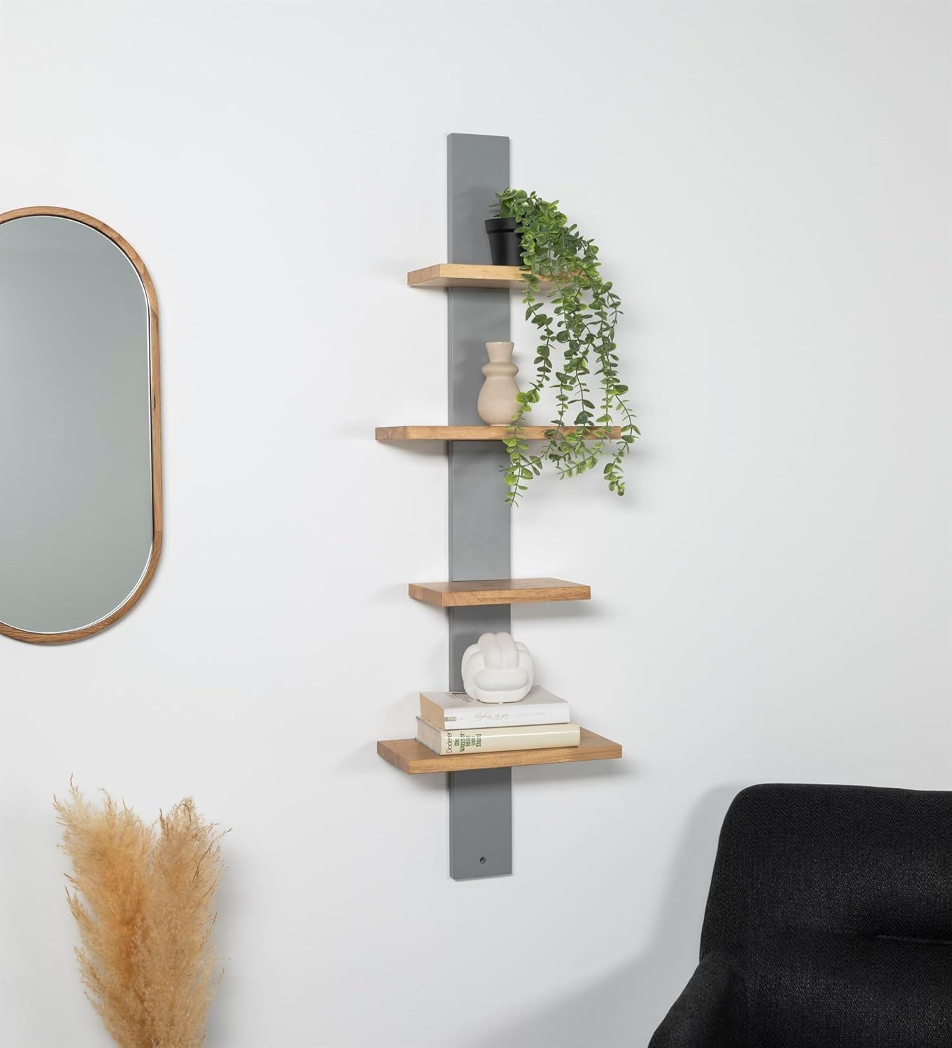 Holz Lichter Wandregal Wandregal Holz 4 günstig online kaufen