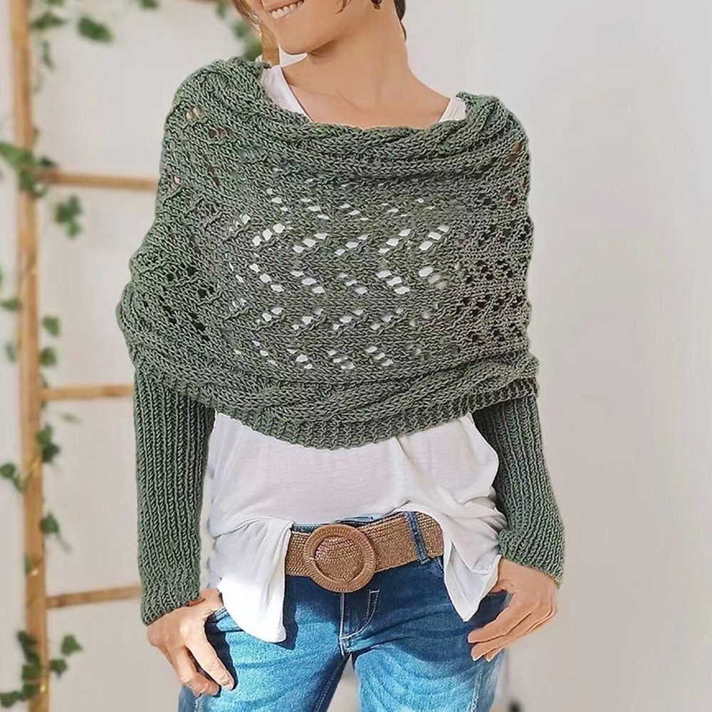 Coonoor Cape Strickschal mit Ärmeln Modischer günstig online kaufen