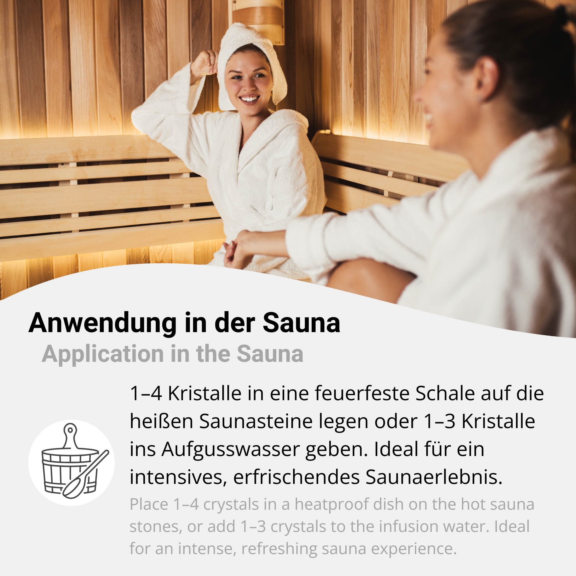 DistrEbution Sauna-Aufgussset Mentholkristalle aus 100% Minzöl, 100g Reines Menthol, Sauna Aufguss (1-tlg) Leicht dosierbar in Kristallen