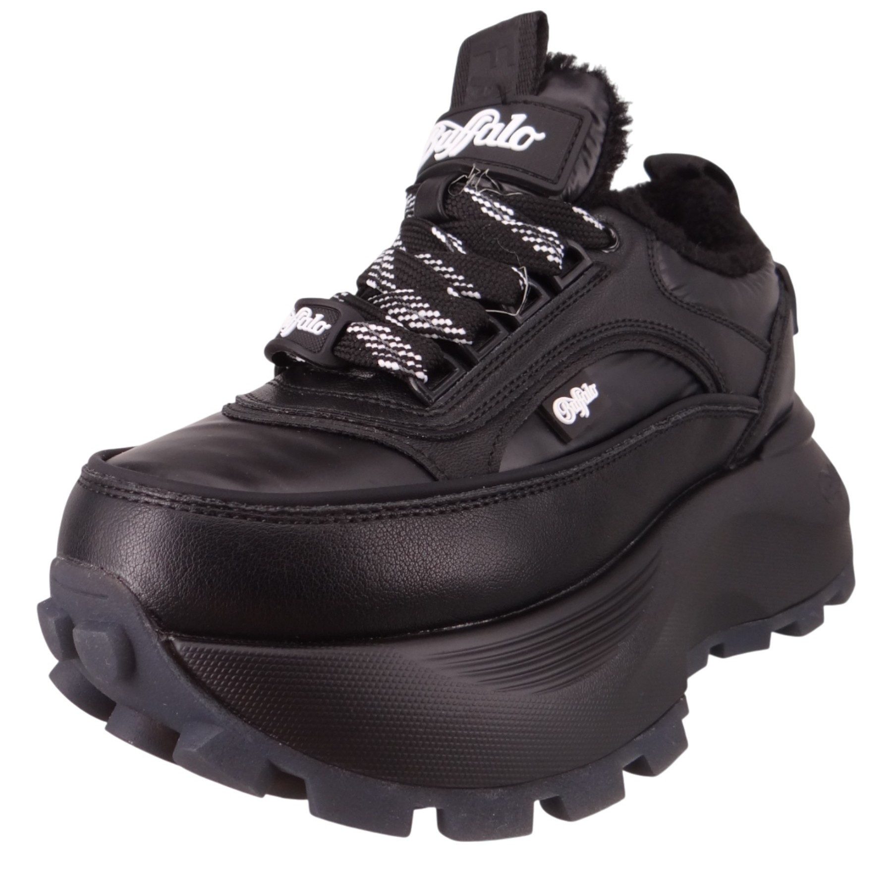 Buffalo 1636548 Manhatten WNTR LO Warm Black Sneaker