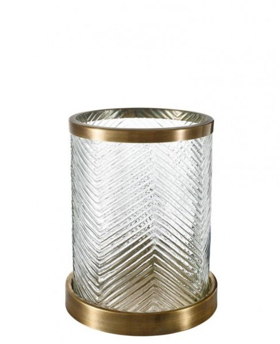 Messing Luxus cm 23 Kerzenleuchter / Padrino H. x 27 Windlicht Finish Windlicht Designer Qualität - Casa