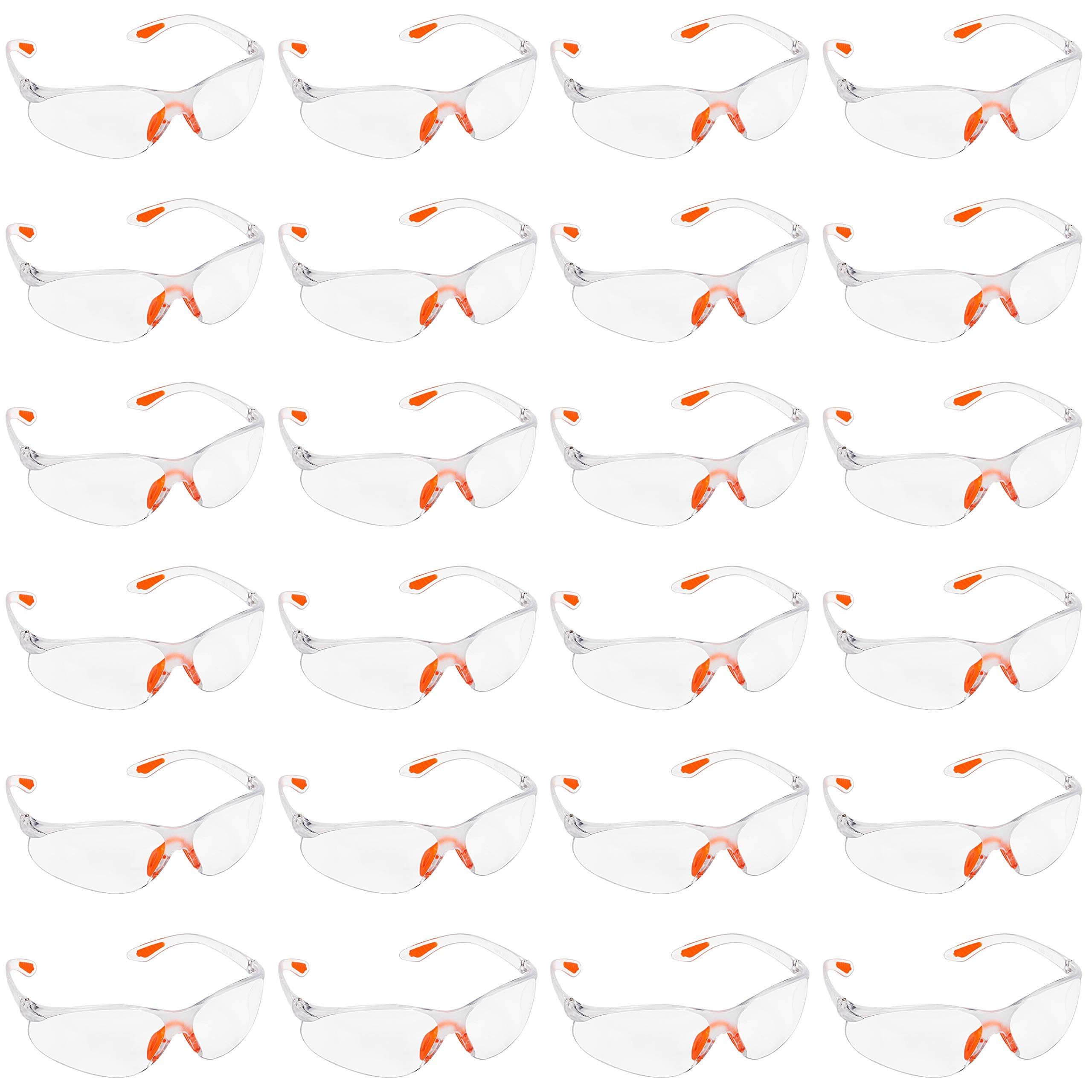 Kurtzy Arbeitsschutzbrille 24er Pack Schutzbrillen mit Gummi für sicheren Augenschutz, (24St)