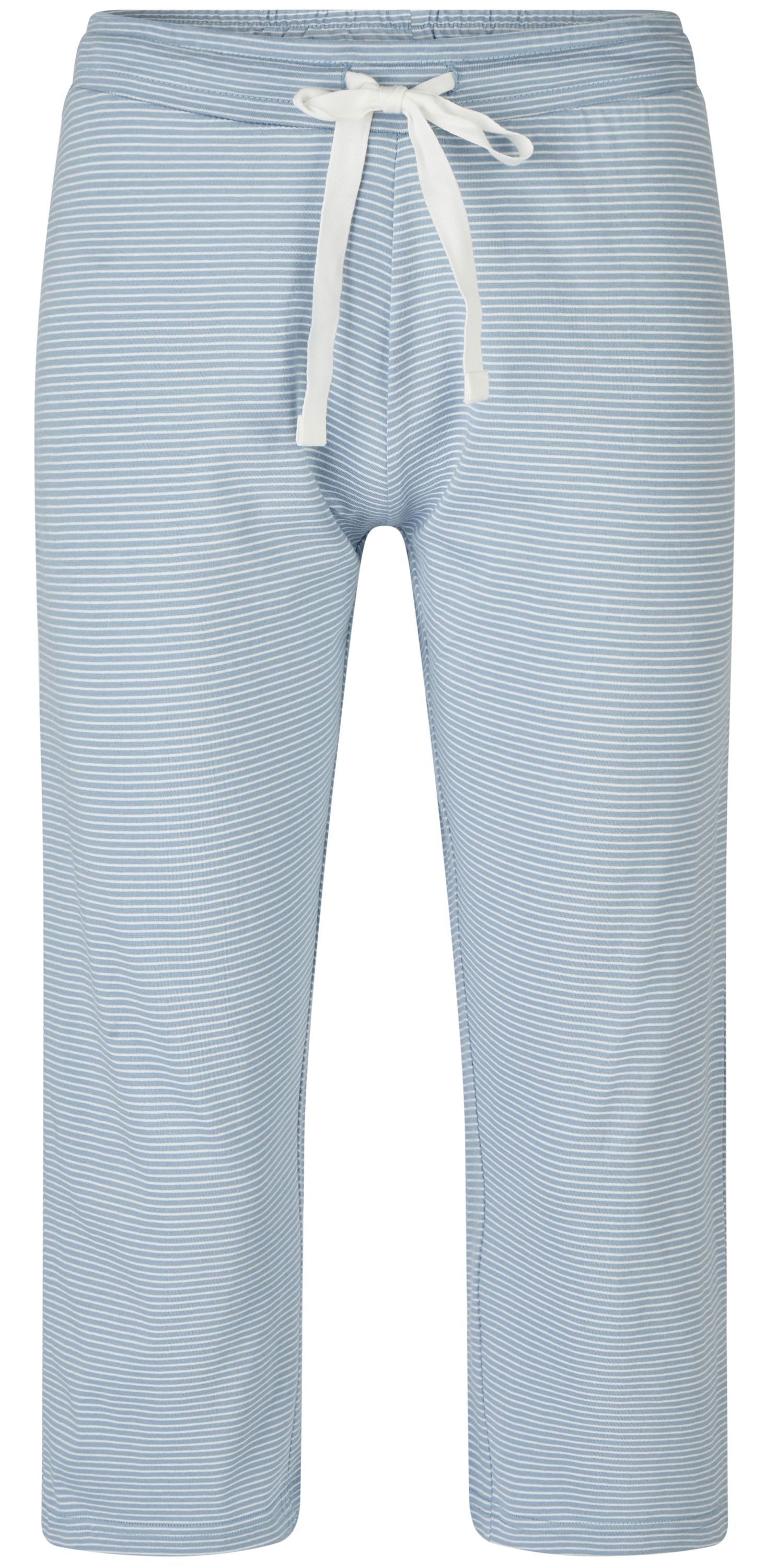 By Louise Schlafanzug Sleep Chic (Set, 2 tlg., 2-teilig) Damen Pyjama Capri Hose Kurzarm Baumwolle Sommer