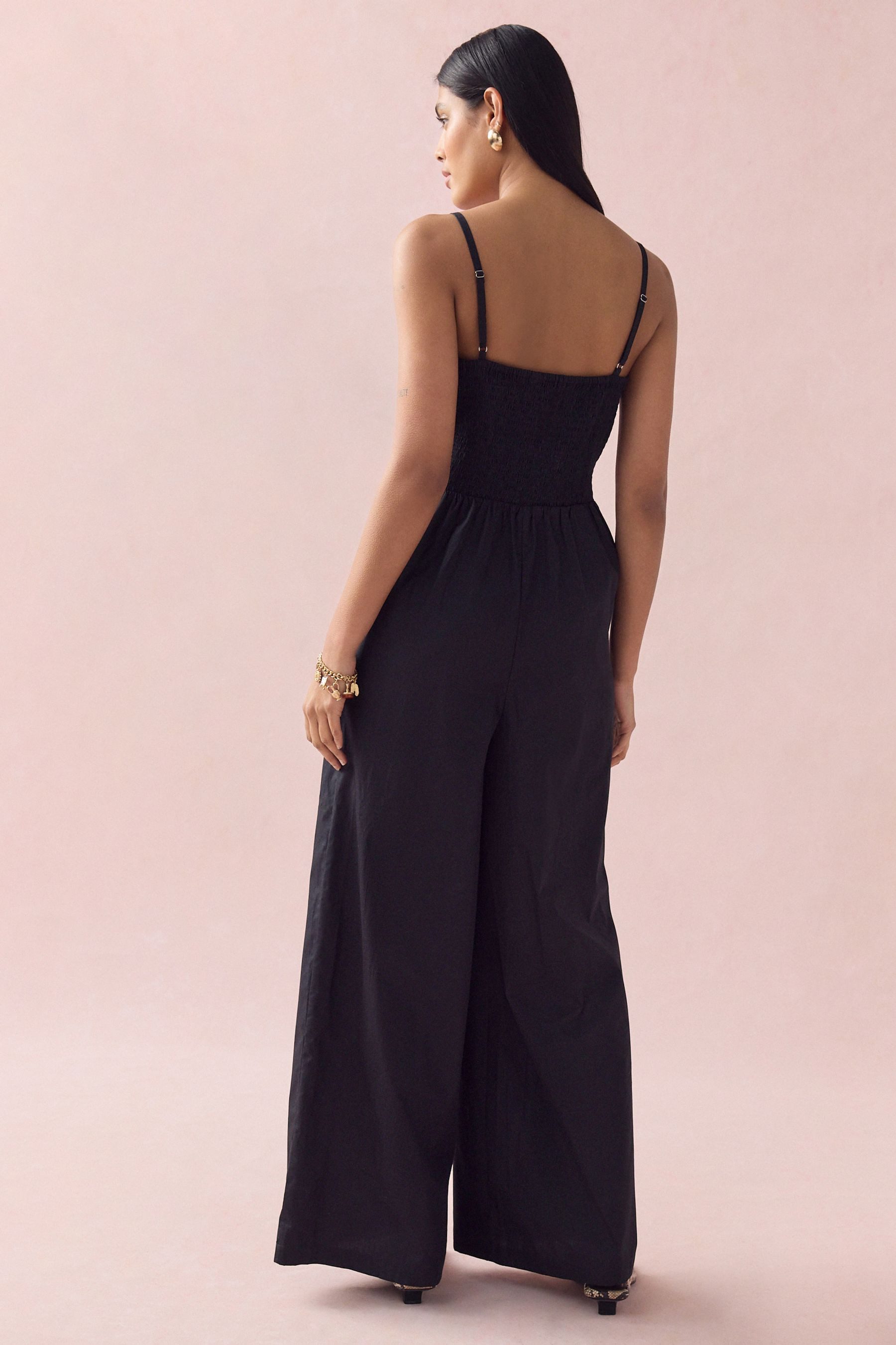 Next Jumpsuit Jumpsuit mit weitem Bein, Kurzgröße (1-tlg) günstig online kaufen