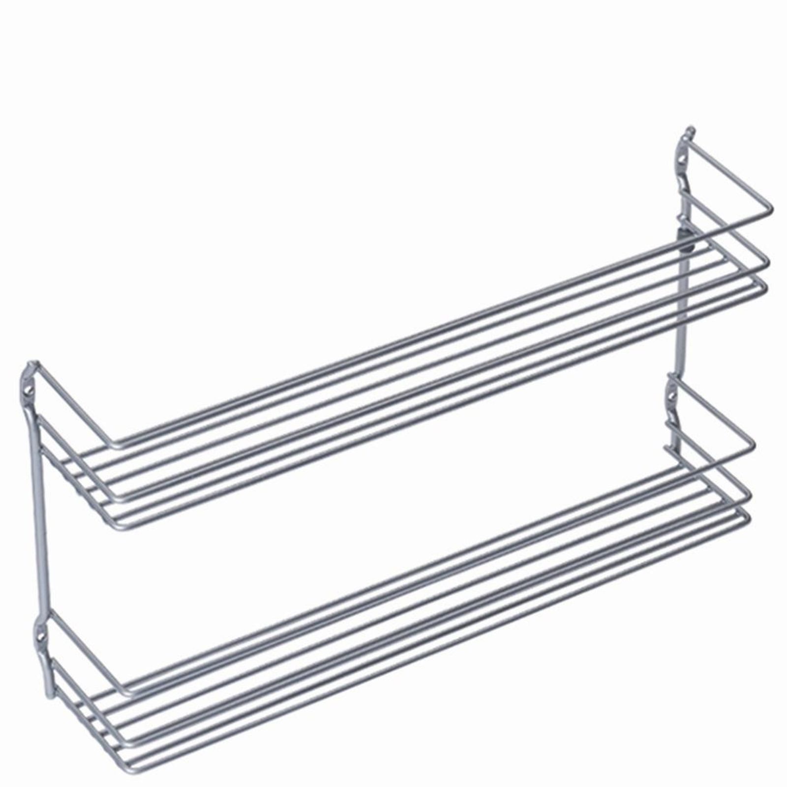Metaltex Mehrzweckregal Gewürzregal "Pepito" 2 Etagen 36 x 8 x 19 cm, für Schranktür