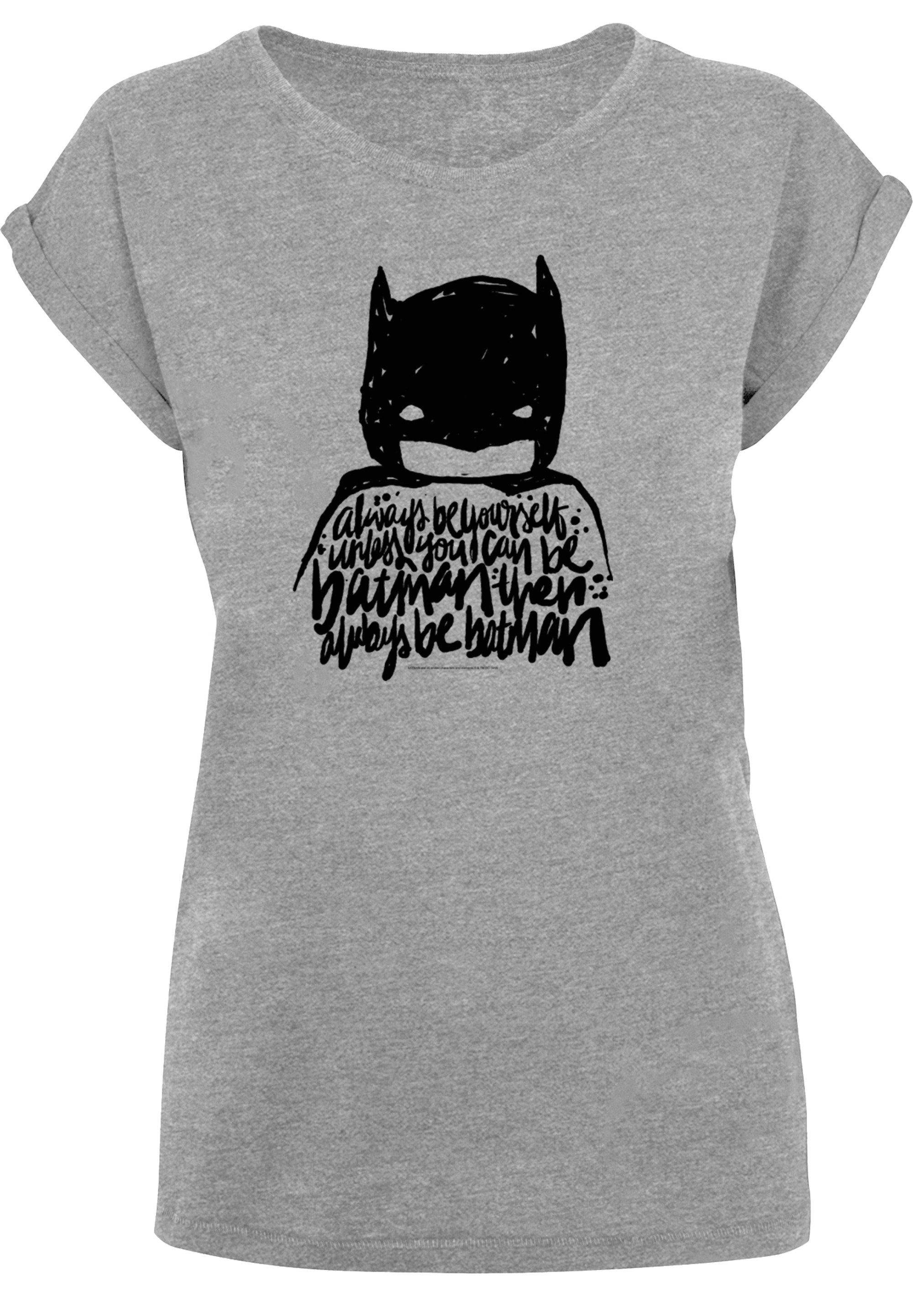 F4NT4STIC T-Shirt DC Comics Yourself Always mit hohem Batman Sehr Be weicher Print, Tragekomfort Baumwollstoff