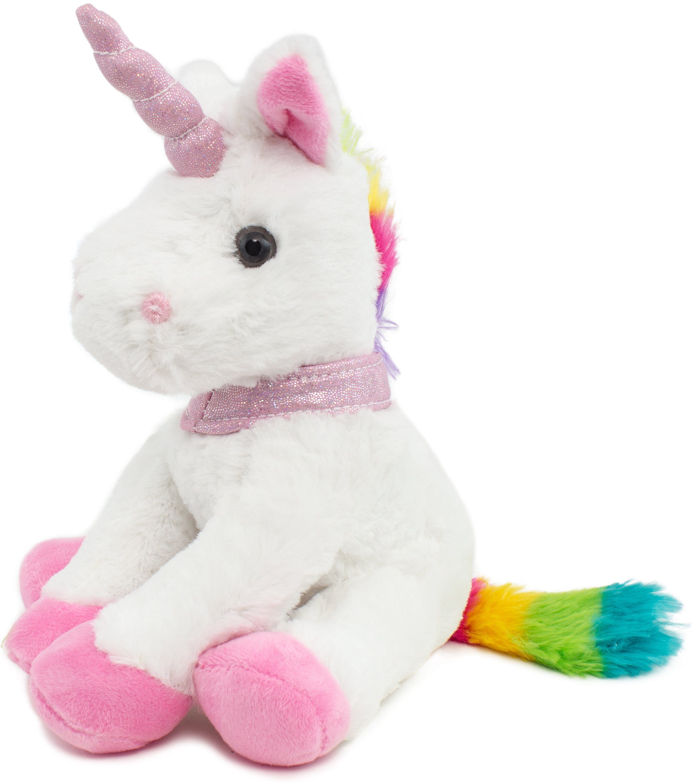 BRUBAKER Kuscheltier Plüsch Einhorn 21 cm (1-St), Stofftier Plüschtier, Plüscheinhorn