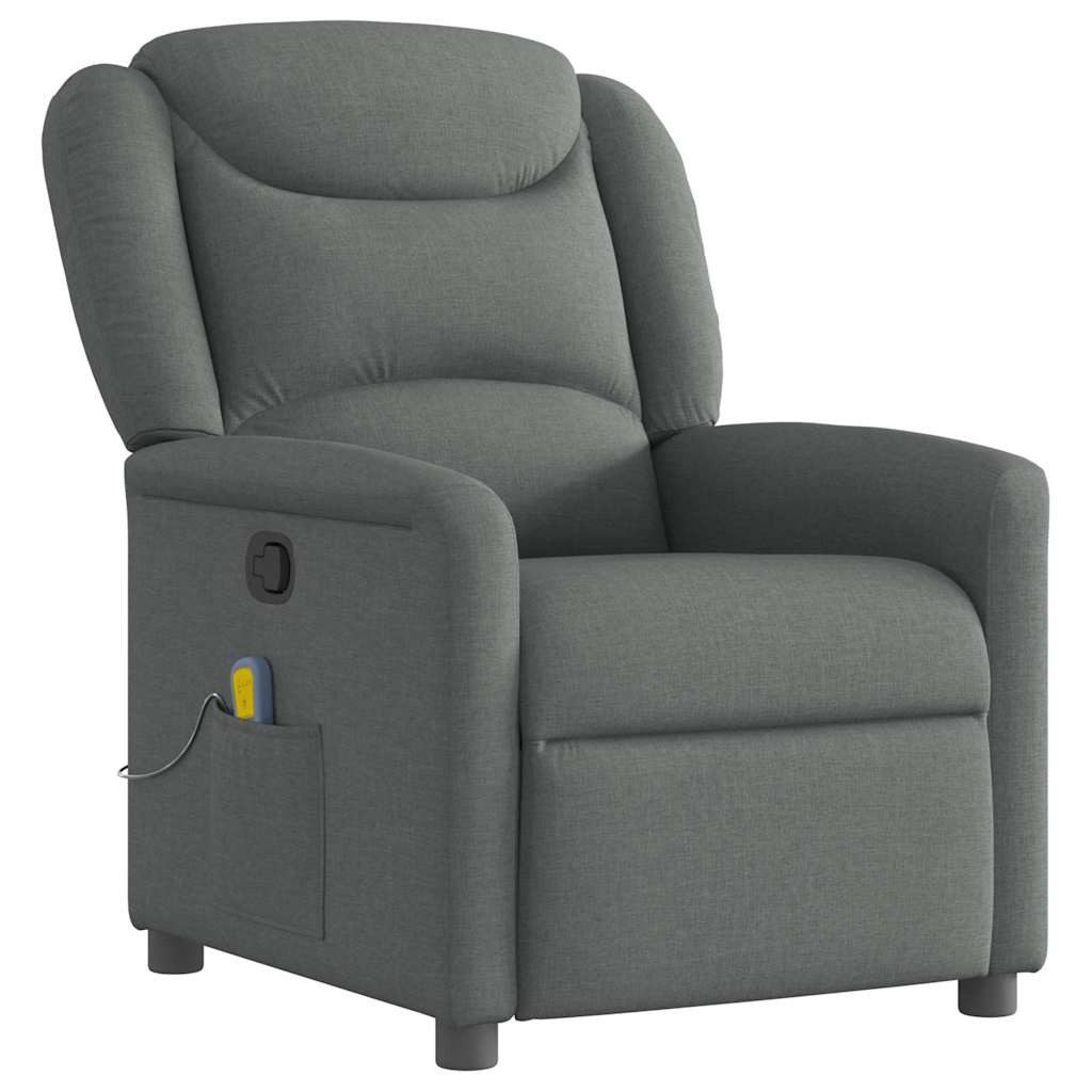 vidaXL Sessel Massagesessel Dunkelgrau Stoff (1-St) günstig online kaufen