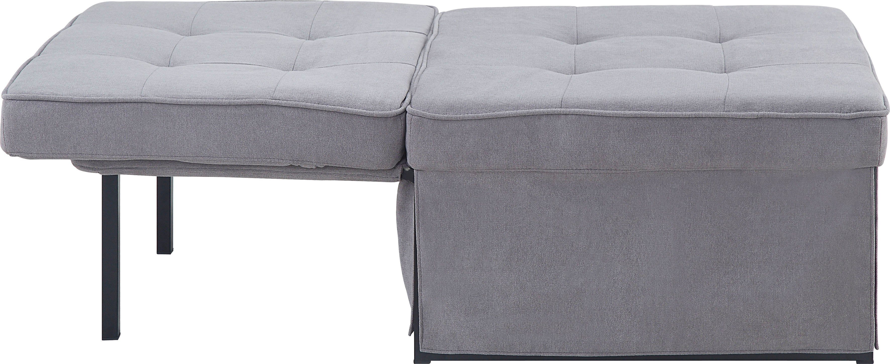 zum Relaxliege Kissen Loungesessel, Finn, home ATLANTIC Schlafsofa collection wandelbar inkl. und Gästebett,