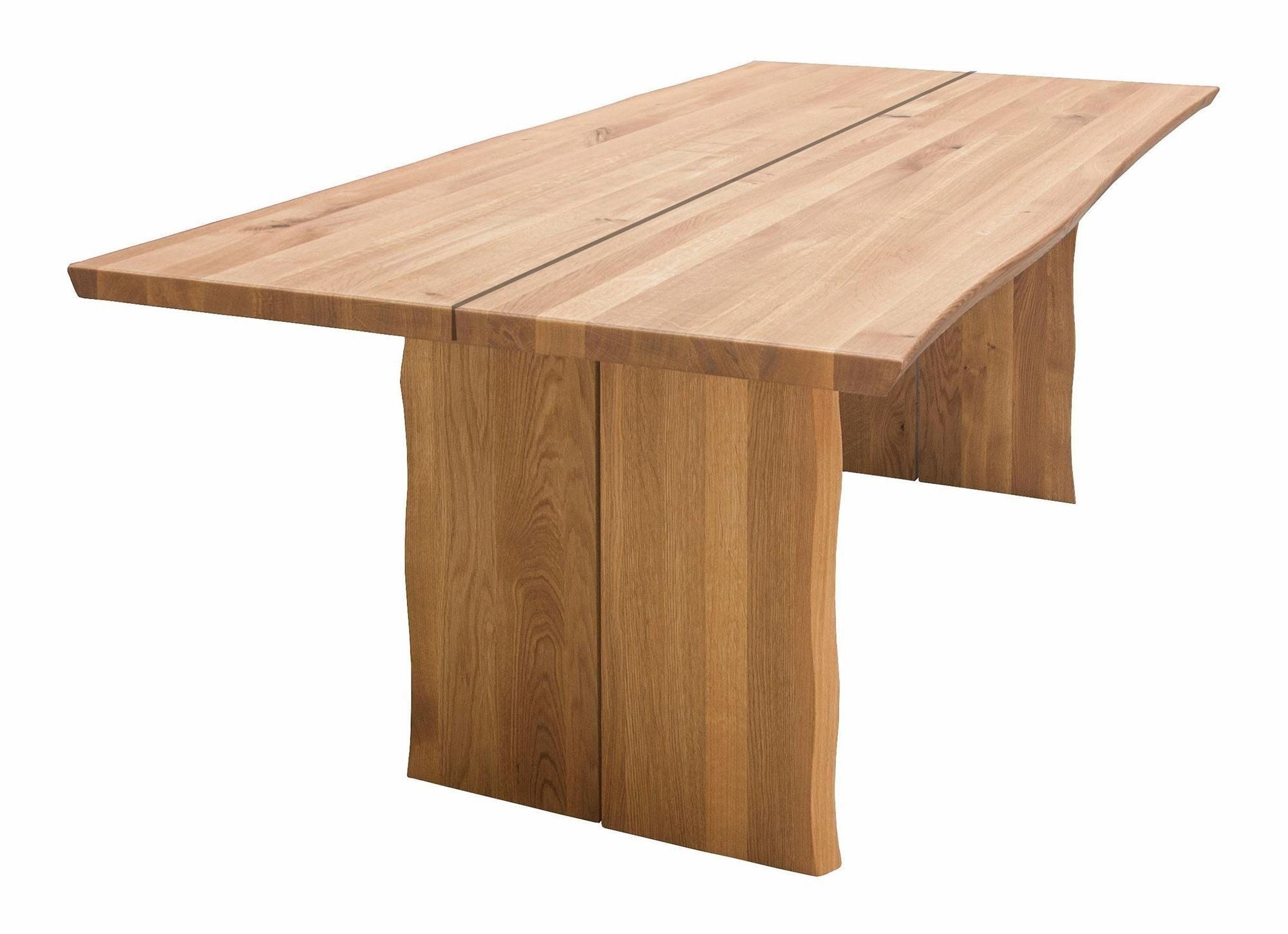 58 aufm Kessel Esstisch Massiv Danya 140 x 90 x 75 Esstisch Holz massiv Wildeiche geölt 12066 (Einzeltisch)