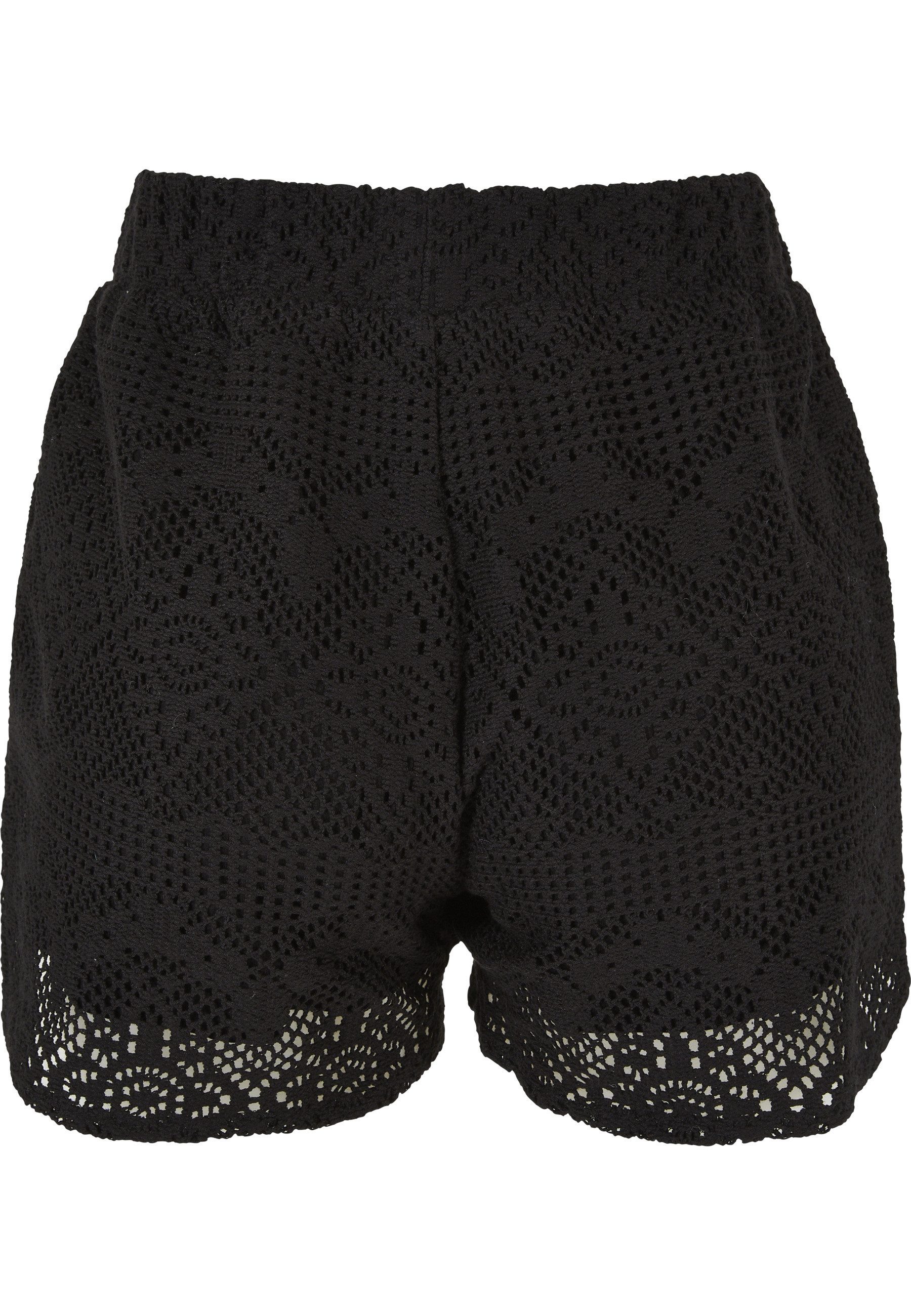URBAN CLASSICS Stoffhose Urban Classics Damen Ladies Crochet Lace Resort Shorts (1-tlg)