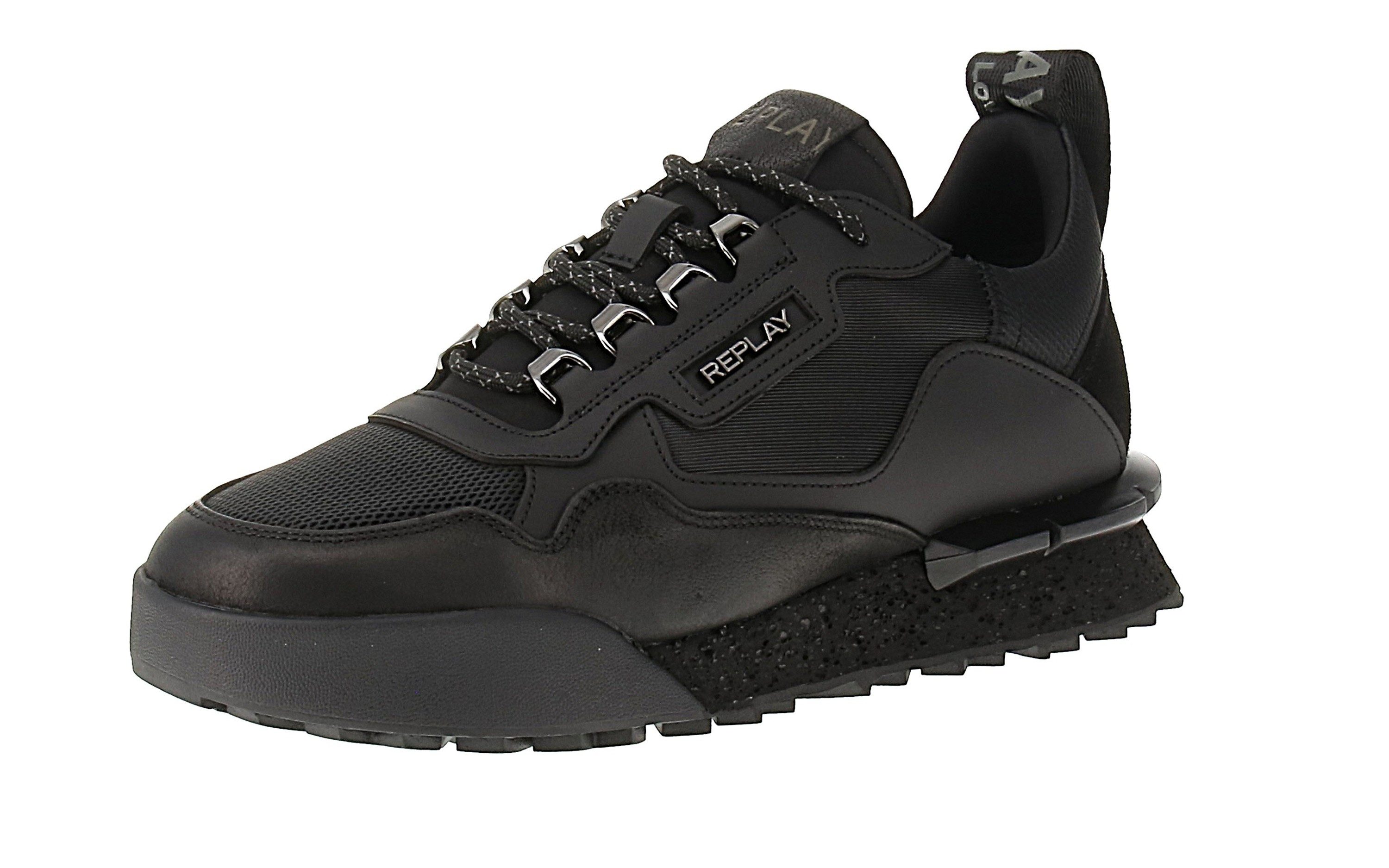 Replay Replay Field Mod D GMS1P C002VL - Herren Sneaker - C098-Black Sneaker