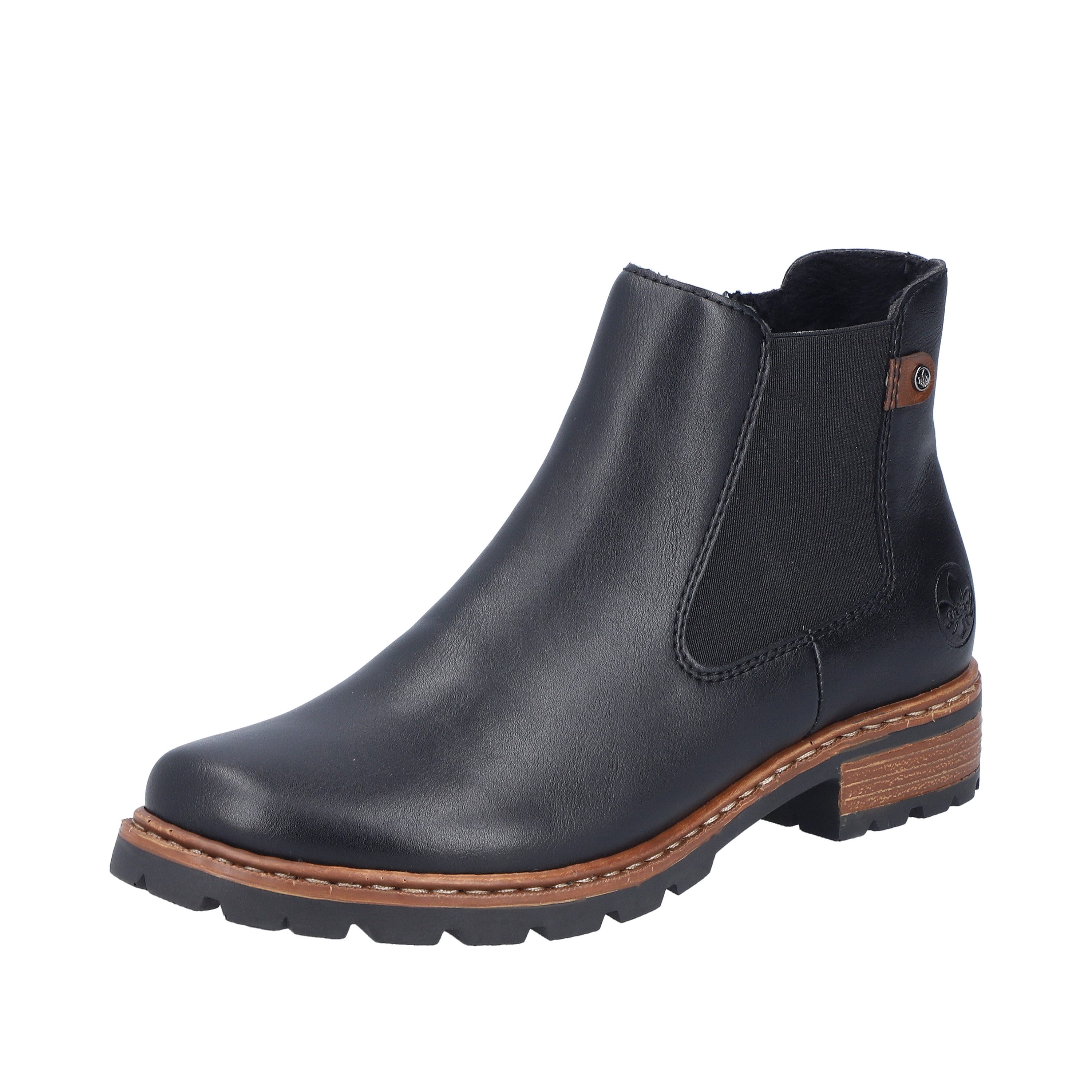Rieker Chelseaboots Stiefelette, Schlupfboots mit Stretch und Reißverschluss