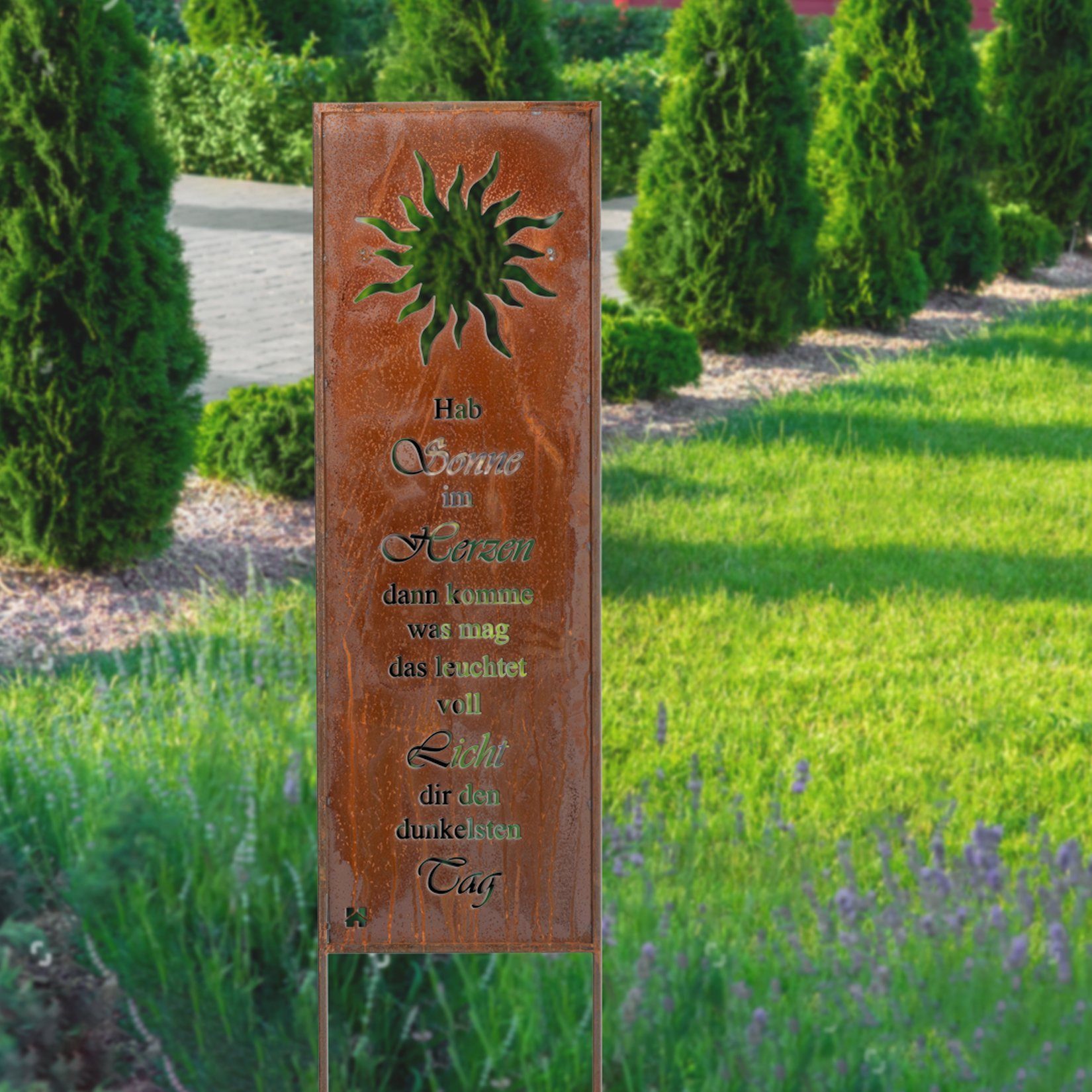 HOME DELUXE Gartenfigur ROST Gartenschild, Gartenstecker günstig online kaufen