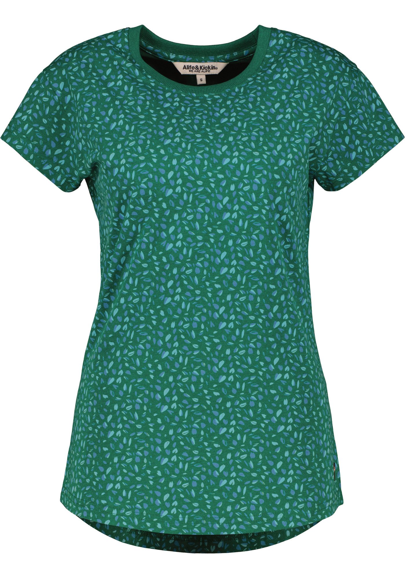 Alife & Kickin Rundhalsshirt FelinaAK B modisches Basic-Shirt mit Rundhals-Ausschnitt, rundem Saum und allover – Bild 5 von 5