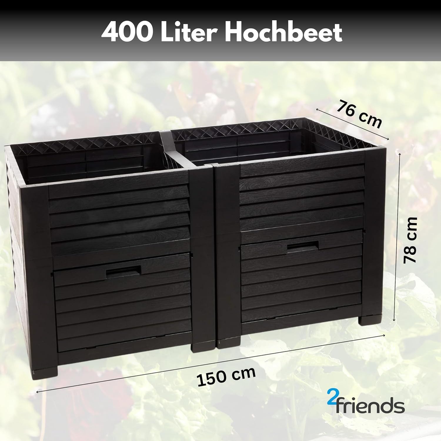 SUSTANIA Hochbett Garten XL, Hochbeet Kunststoff günstig online kaufen