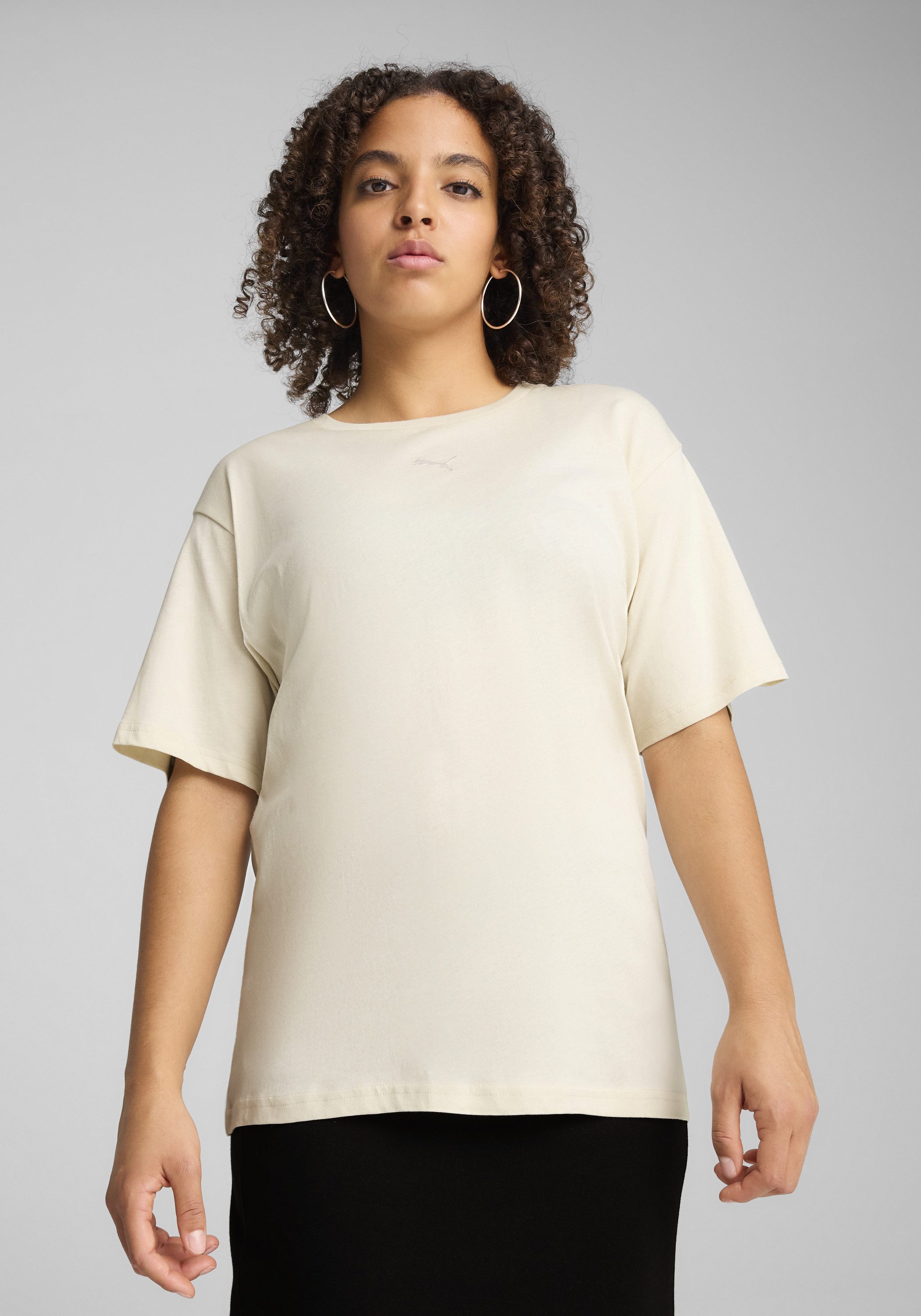 PUMA T-Shirt ESS RELAXED TEE Kurzarm, Rundhalsausschnitt