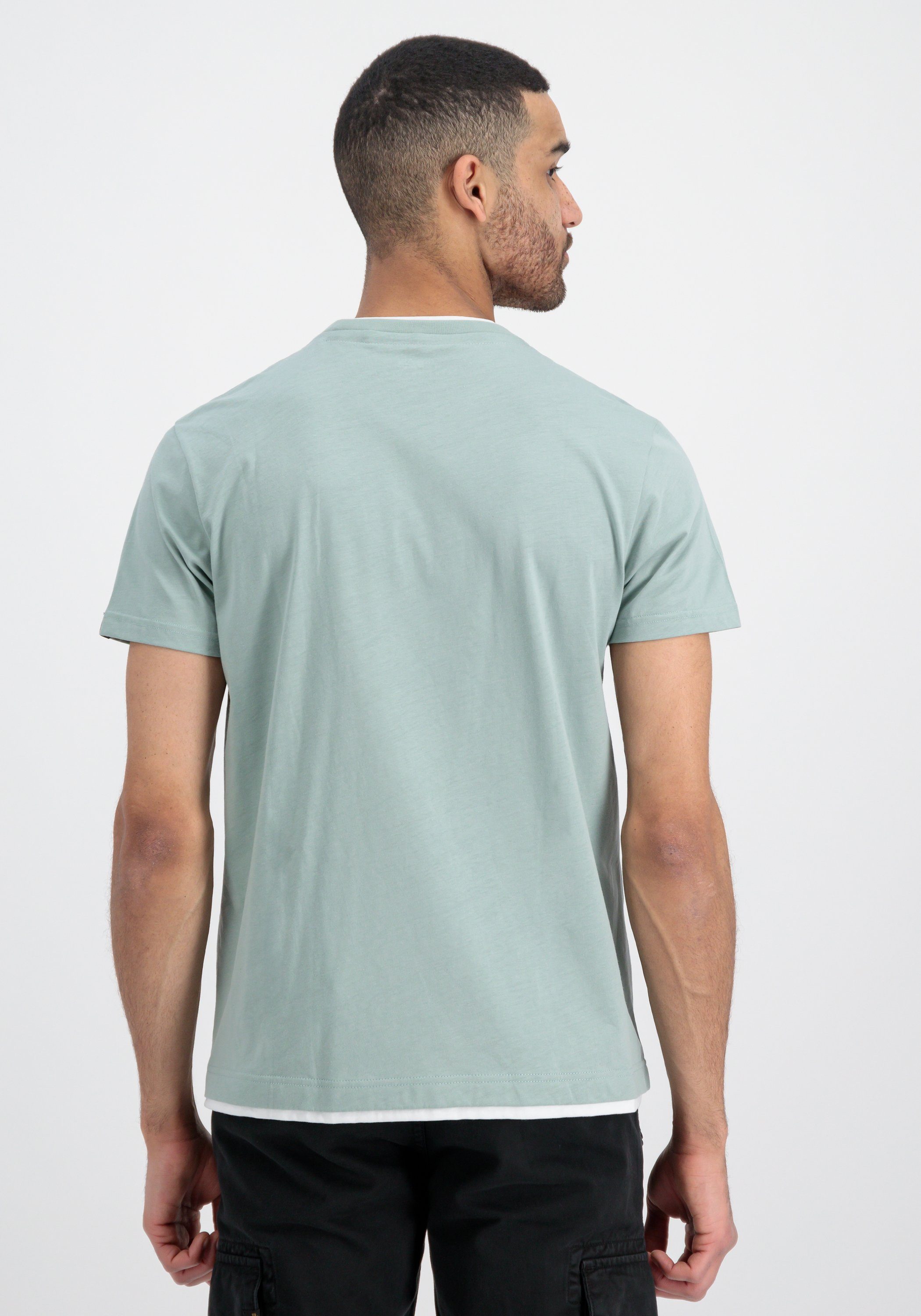 Alpha Industries Men - T-Shirt green Layer T-Shirts Double T Industries Alpha