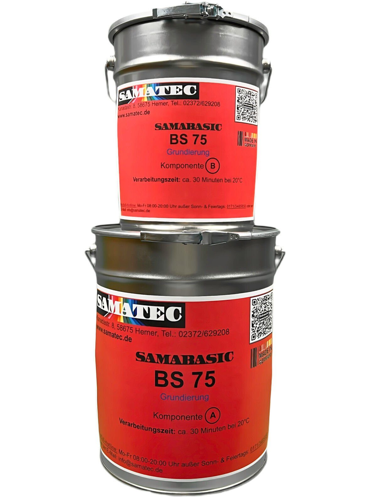 Samatec Kunststoffgrundierung Bodenbeschichtung Bodengrundierung Betongrundierung 2K Eopoxid BS75