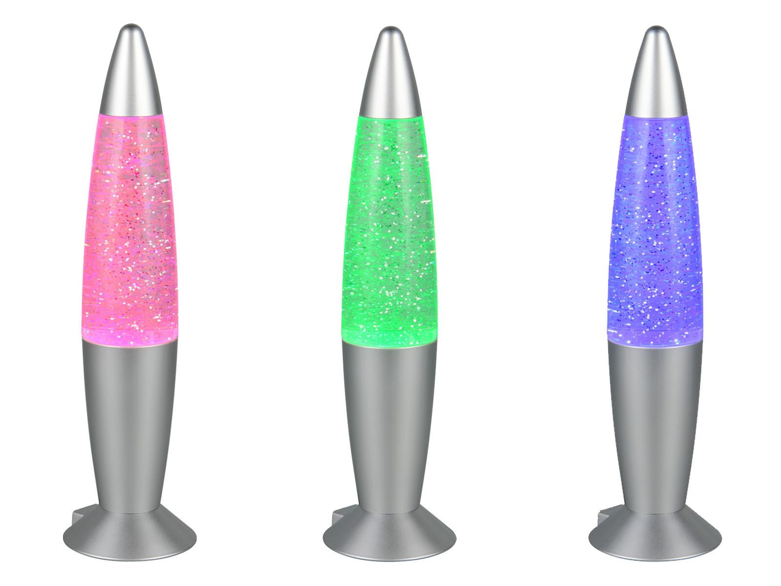 Reality Leuchten USB-Tischleuchte Batterie- oder USB betrieben Höhe 34,5cm, kabellos-e Deko Lampe RGB Farbwechsel coole Tischlampe Jugendzimmer