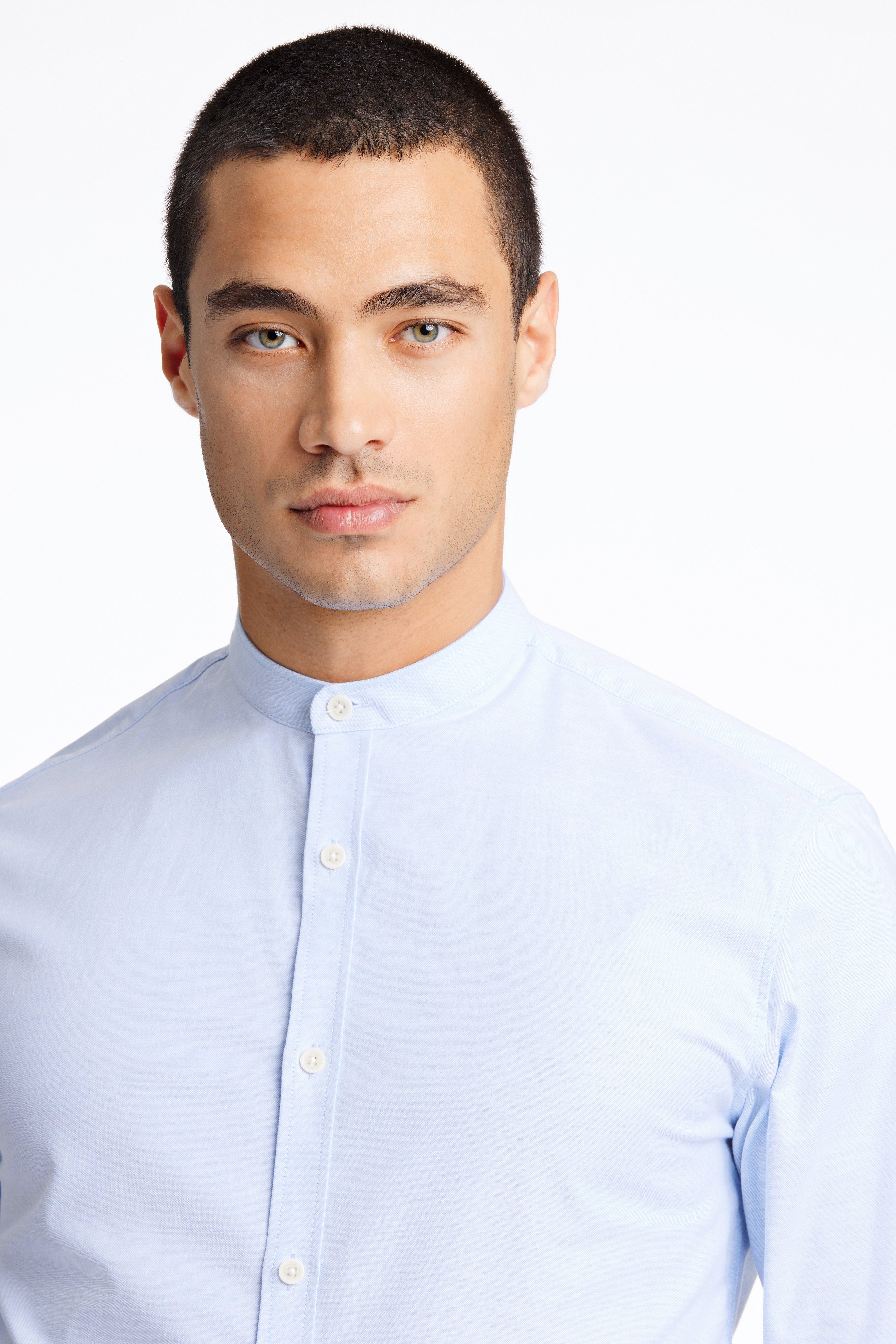 LINDBERGH Langarmhemd mit Stehkagen