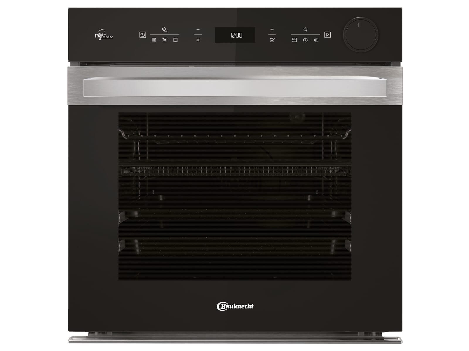 BAUKNECHT Einbaubackofen, mit Teil-Teleskopauszug, Pyrolyse-Selbstreinigung