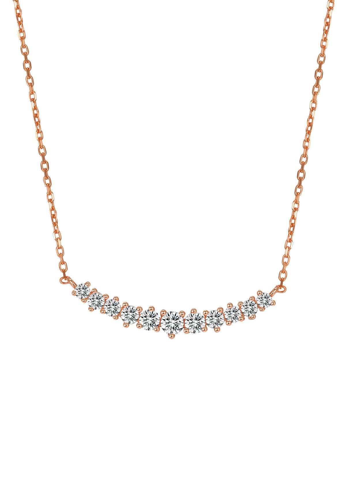 Hey Happiness Collier Tenniskette Herz/Runde Kristalle, günstig online kaufen